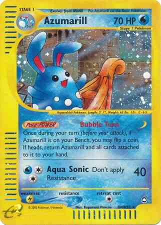 Rare ecard2-154 holo – Pokémon Azumarill - H4/H32 - Rare [ecard2-154] [Holo]