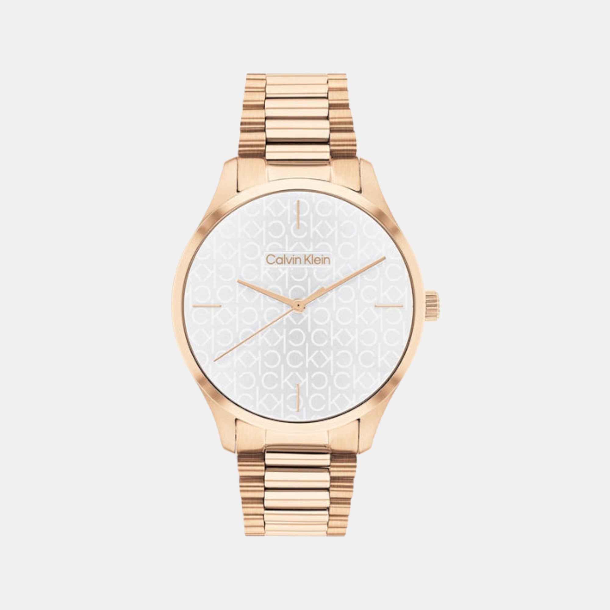 Calvin Klein Ck Iconic Unisex Quartz White Dial Analog Stainless Steel Watch 25200313