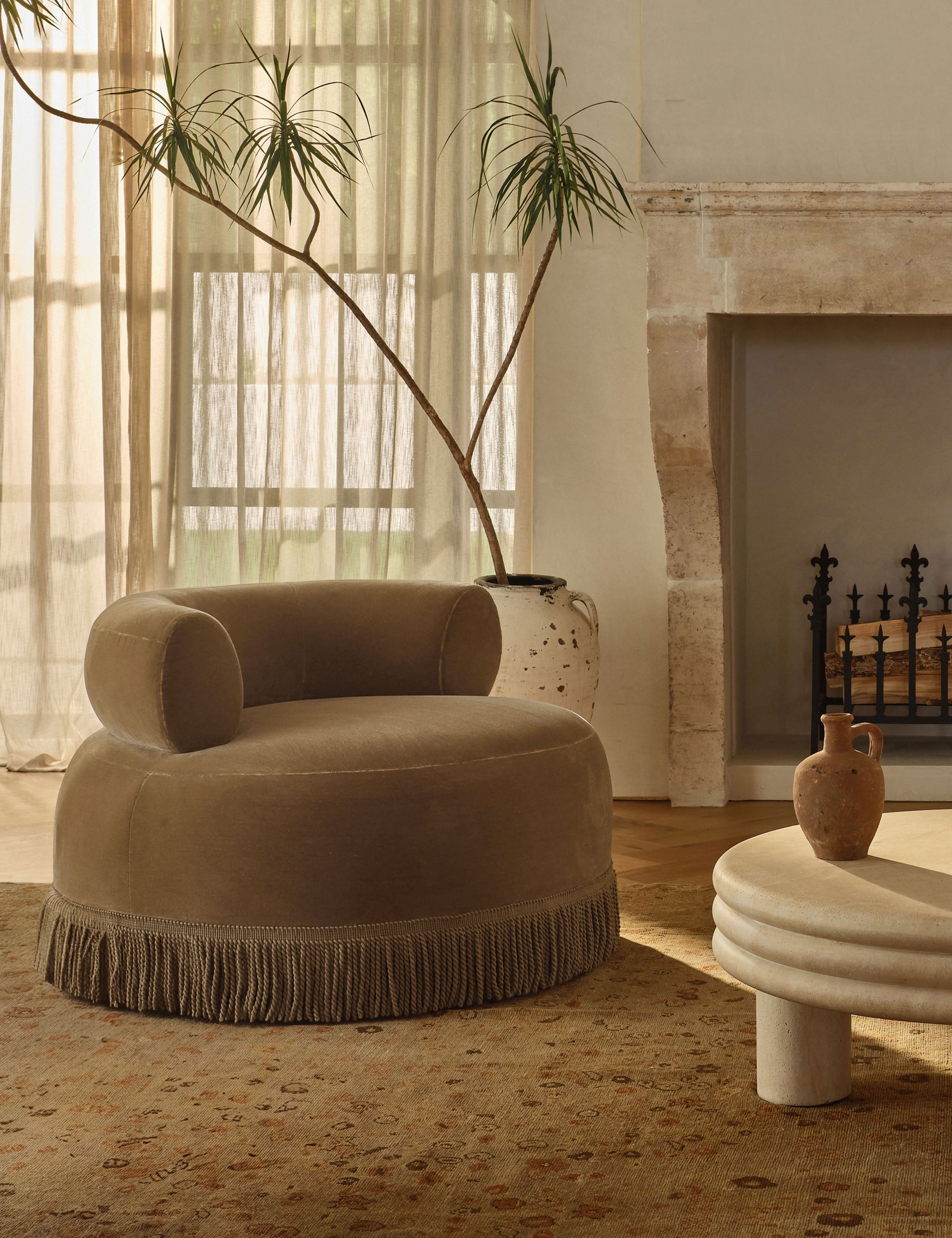 Lulu and Georgia Lenny Swivel Chair by Button Atelier x Co.House Designs - view 2