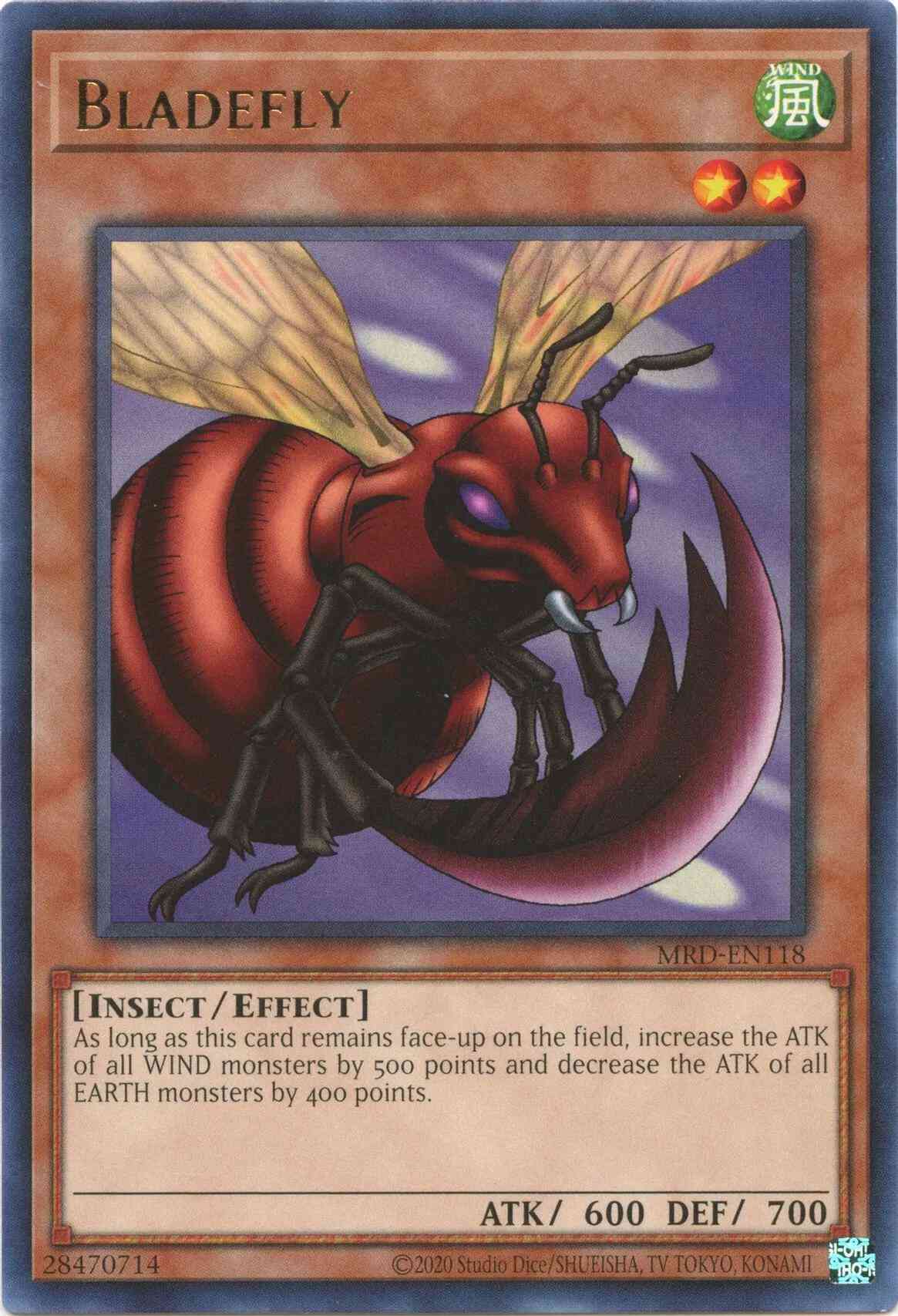 Yu-Gi-Oh! Bladefly - 25th Anniversary - MRD-EN118 - Rare - Unlimited