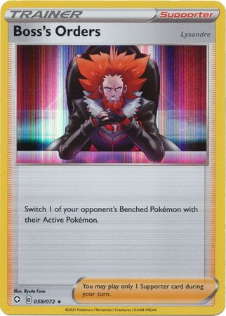 Pokémon Boss's Orders - 058/072 - Theme Deck Exclusive [swsh45msp-058] [Holo]