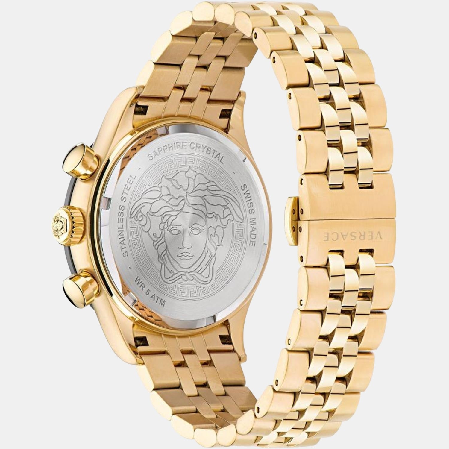 Versace Hellenyium Men Quartz Black Dial Chronograph Stainless Steel Watch VE2U00622 - view 2