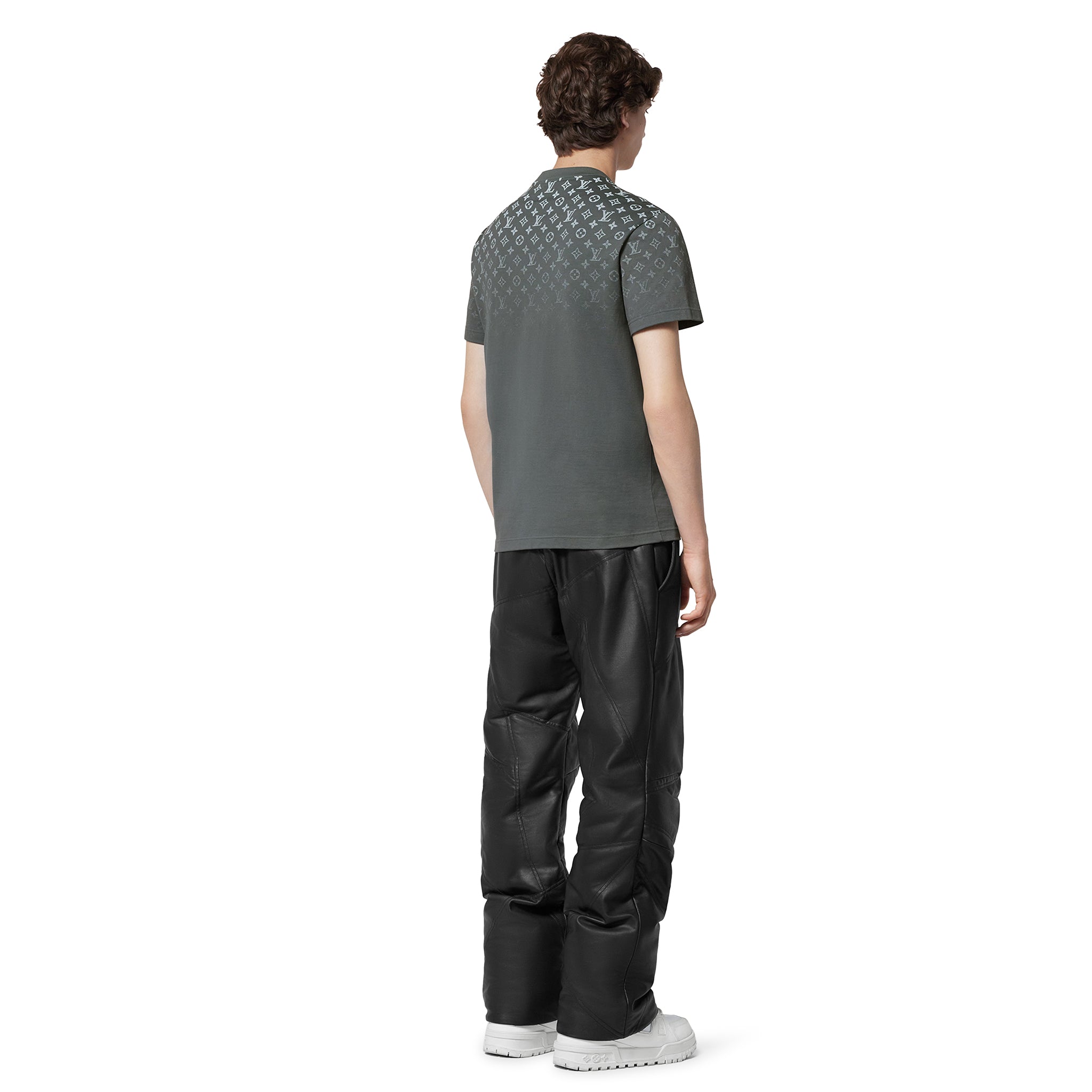 Louis Vuitton LV Monogram Gradient Cotton Grey T Shirt - view 4