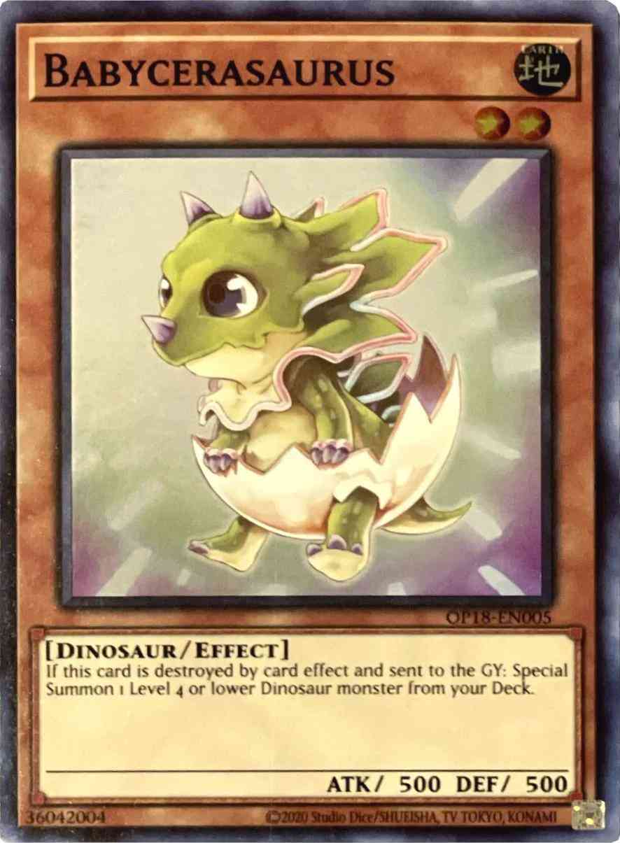 Yu-Gi-Oh! Babycerasaurus - OP18-EN005 - Super Rare - Unlimited