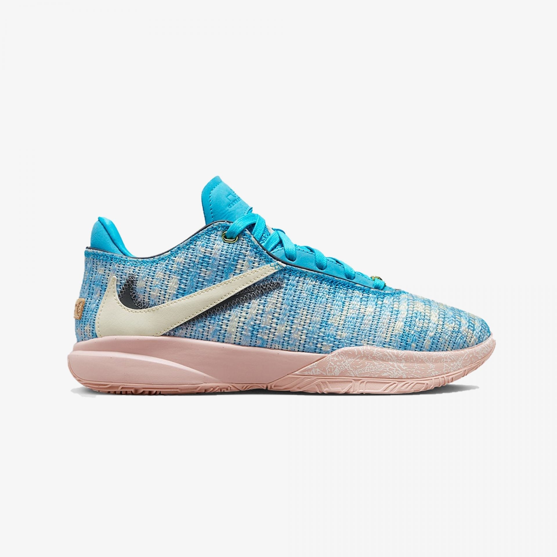 Nike | LEBORN XX ASW EP { BLUE LIGHTNING/COCONUT MILK - view 5