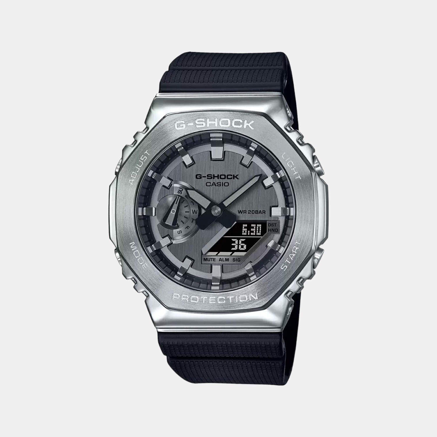 Casio G-Shock Men Quartz Grey Dial Analog-Digital Resin Watch G1159