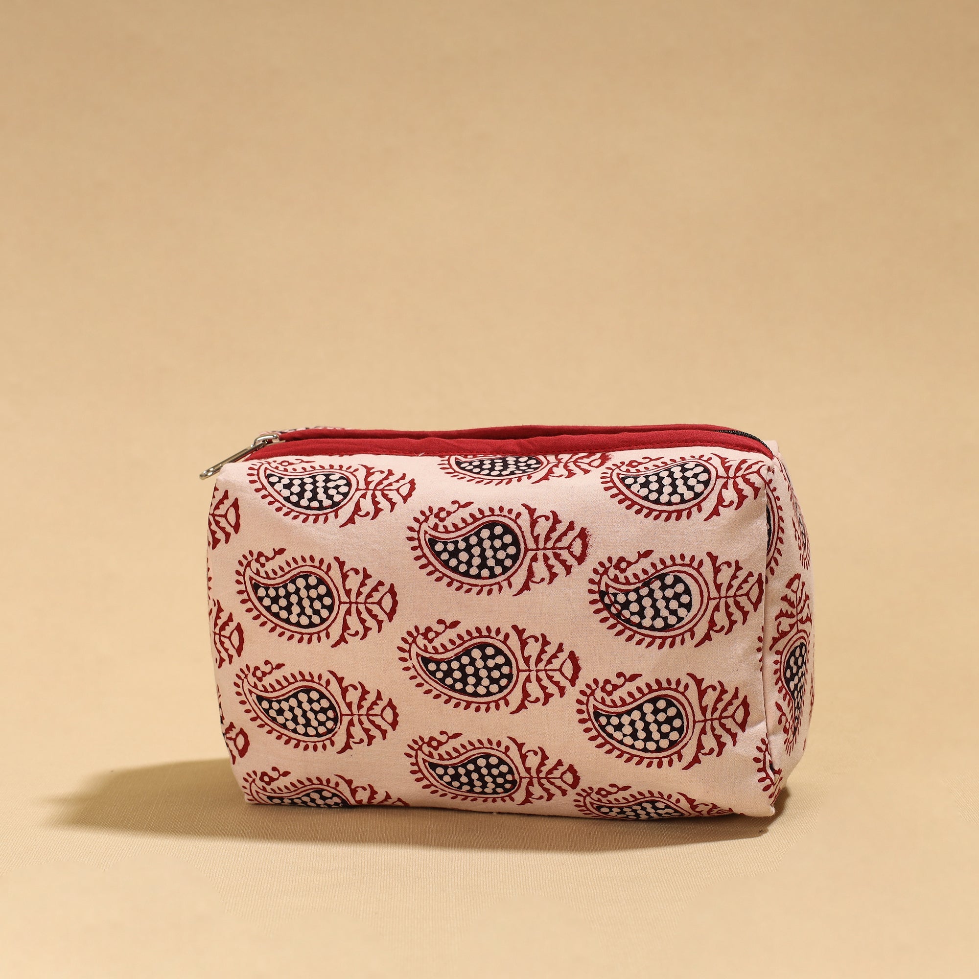 NOORI BAZAR Beige - Handmade cotton Toiletry Pouch 09 - view 2