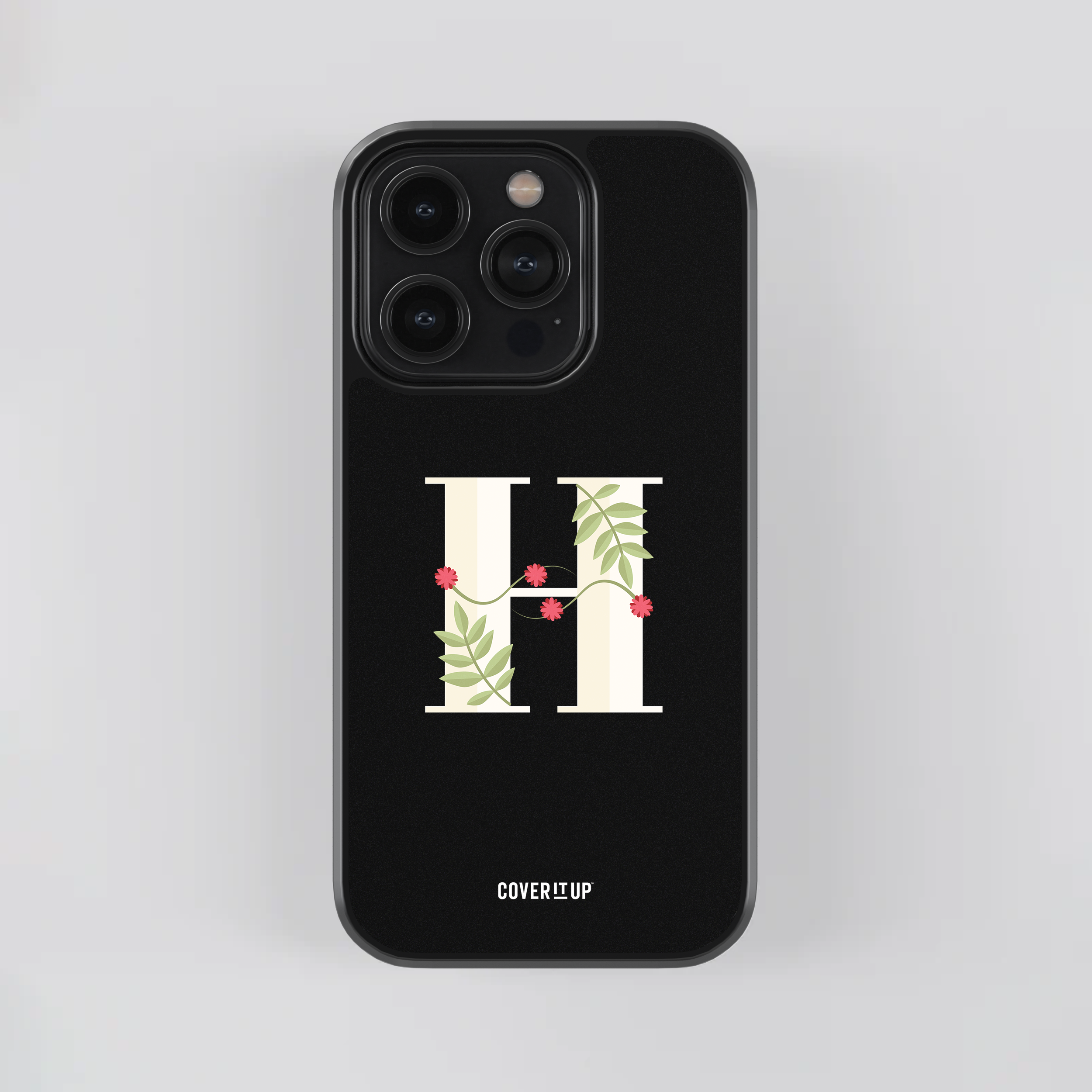 Design Phone Cases Limited Edition Floral Initial Glass Case - view 16
