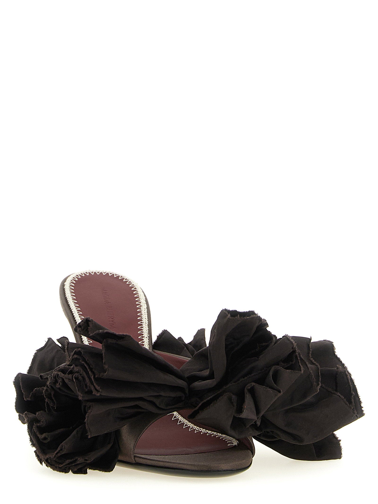 Magda Butrym Mule Flowers Taffeta – 72% viscose, 28% silk - view 2