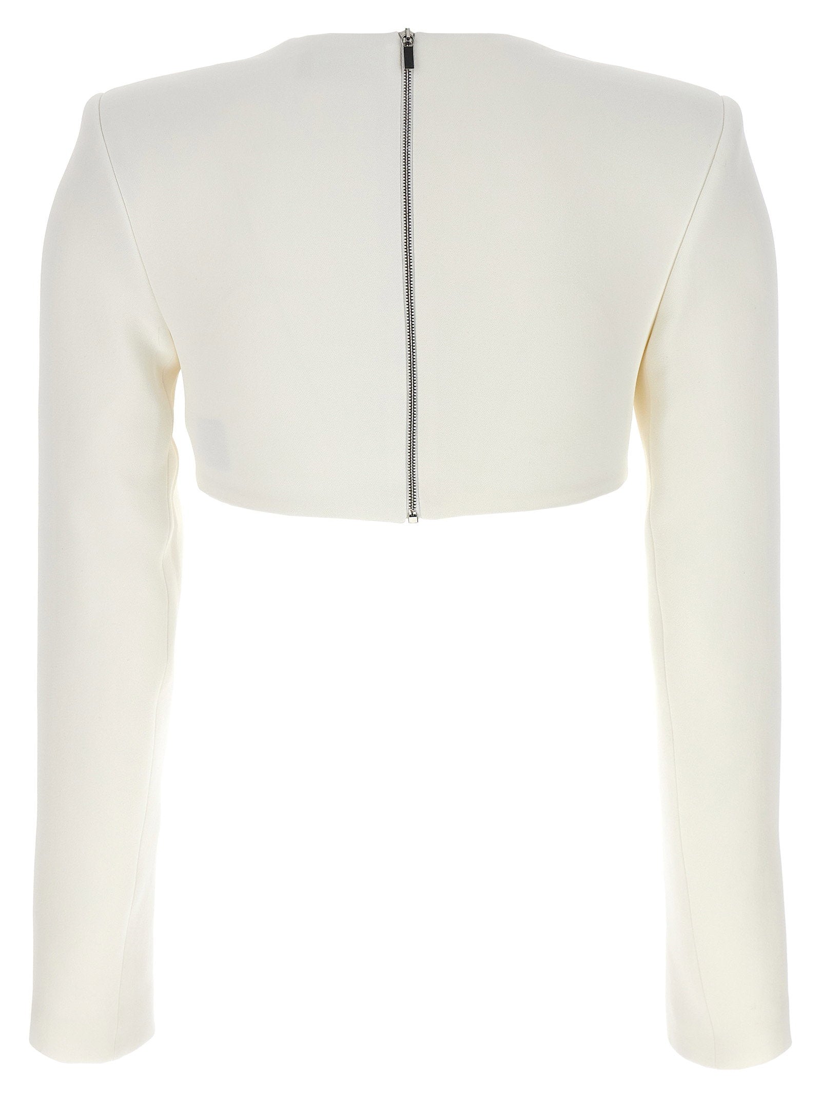 David Koma Top 3d Crystsal Chain And Square Neck - view 2