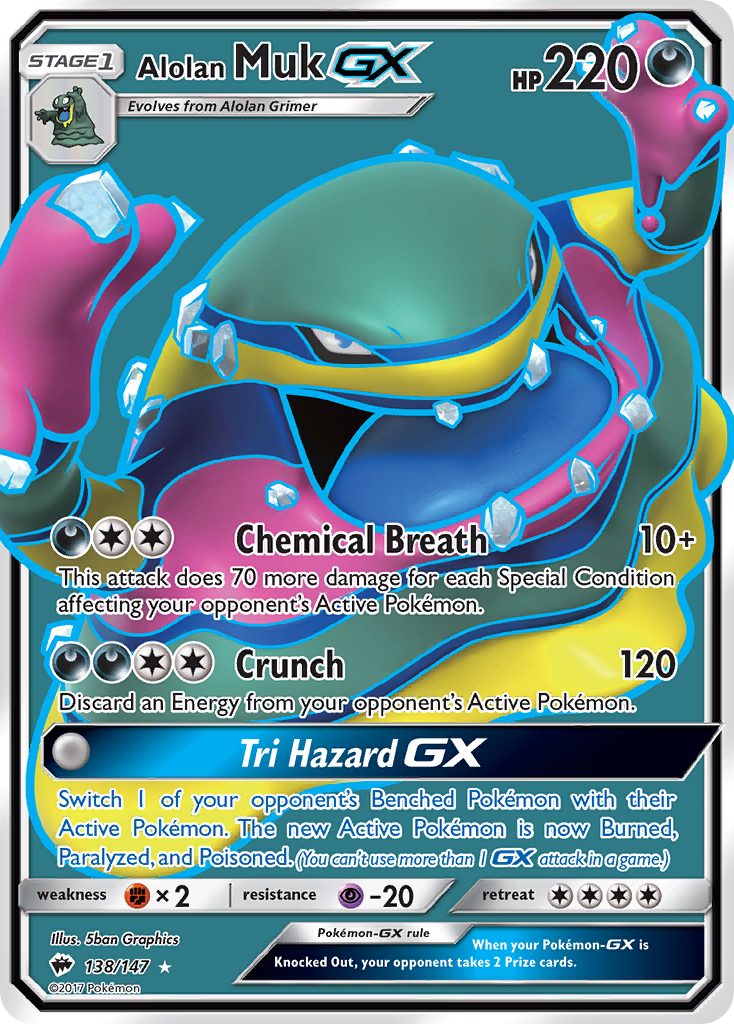 Rare ultra sm3-138 – Pokémon Alolan Muk-GX - 138/147 - Rare Ultra [sm3-138] [Ultra] - Alolan Muk-GX - 138/147 - Rare Ultra