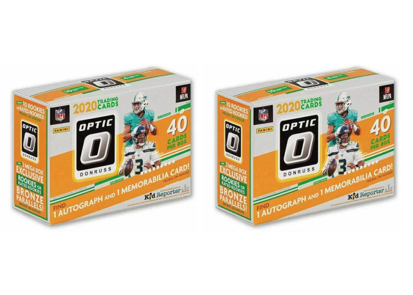 2020 Panini Donruss Optic Football Mega Box (Bronze Parallels) 2x Lot