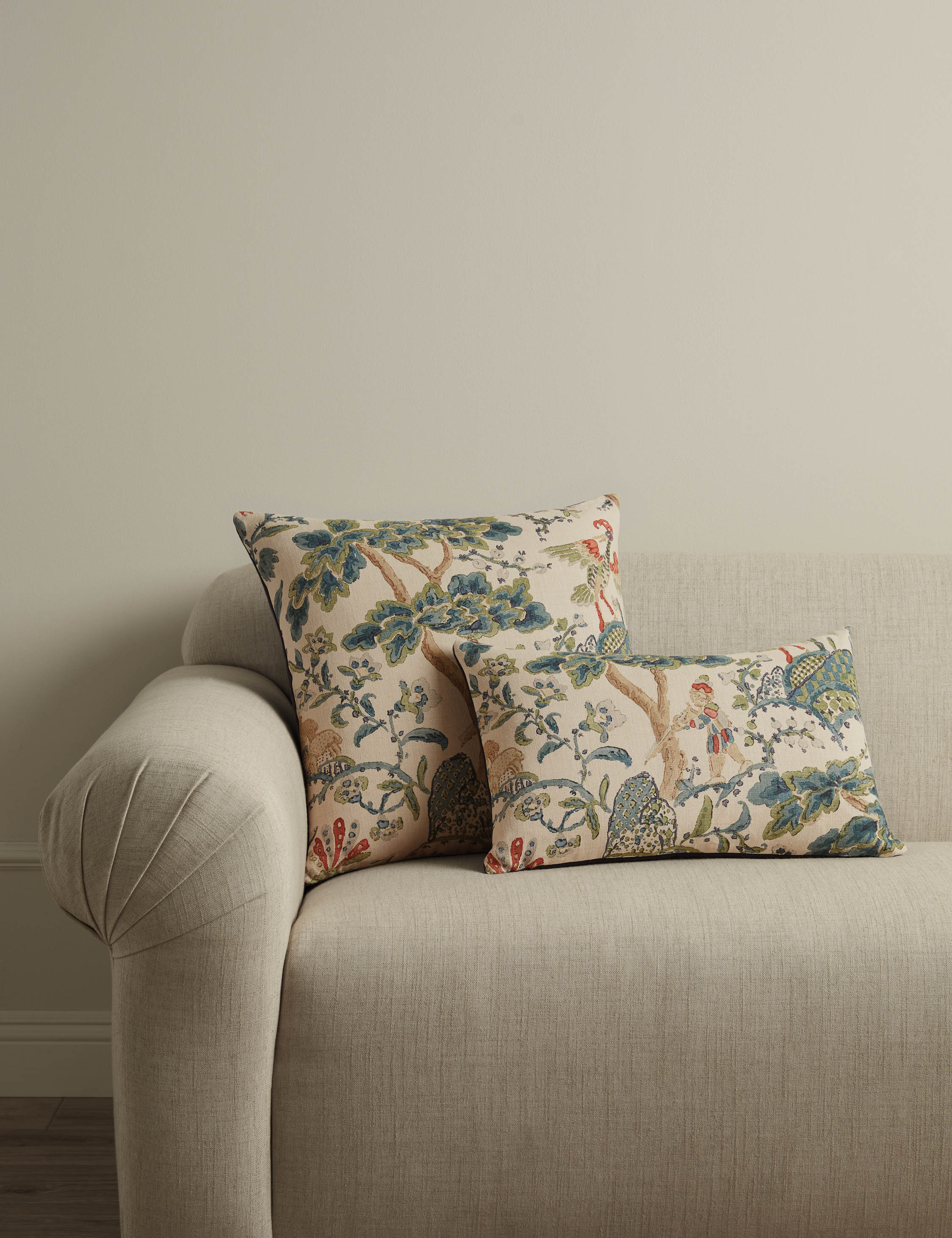 Lulu and Georgia Kelmescott Linen Pillow by Scalamandre - view 2