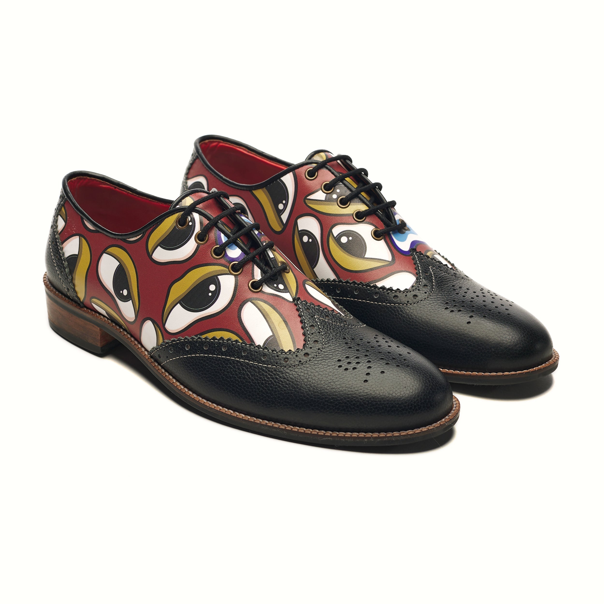 Banjaaran Studio ‘Nazar’ Brogues Men – Crimson - view 6