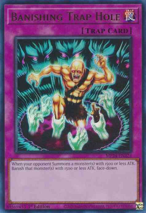 Yu-Gi-Oh! Banishing Trap Hole - MP24-EN224 - Ultra Rare - 1st Edition
