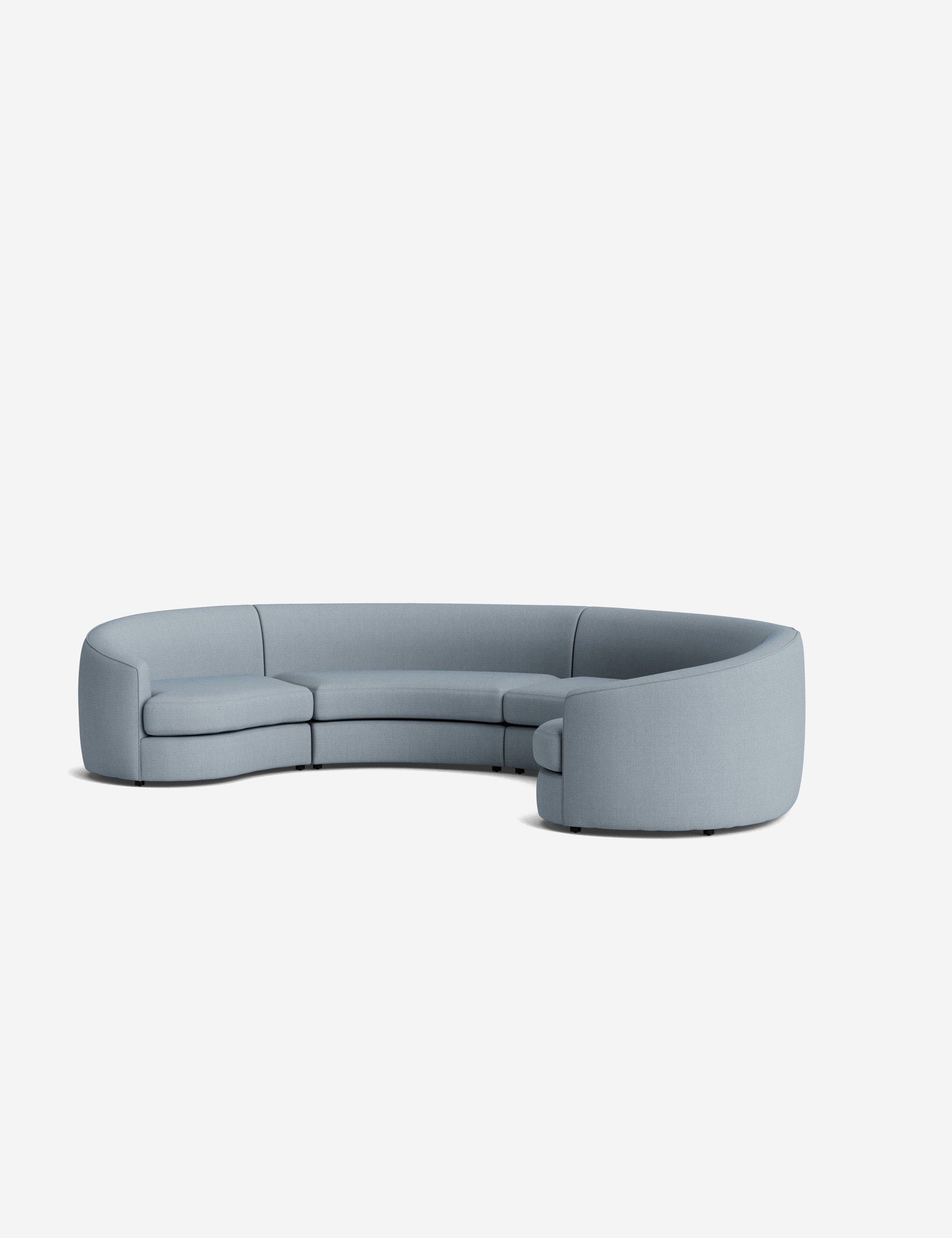 Lulu and Georgia Imada Modular Curved Sectional Sofa - view 152