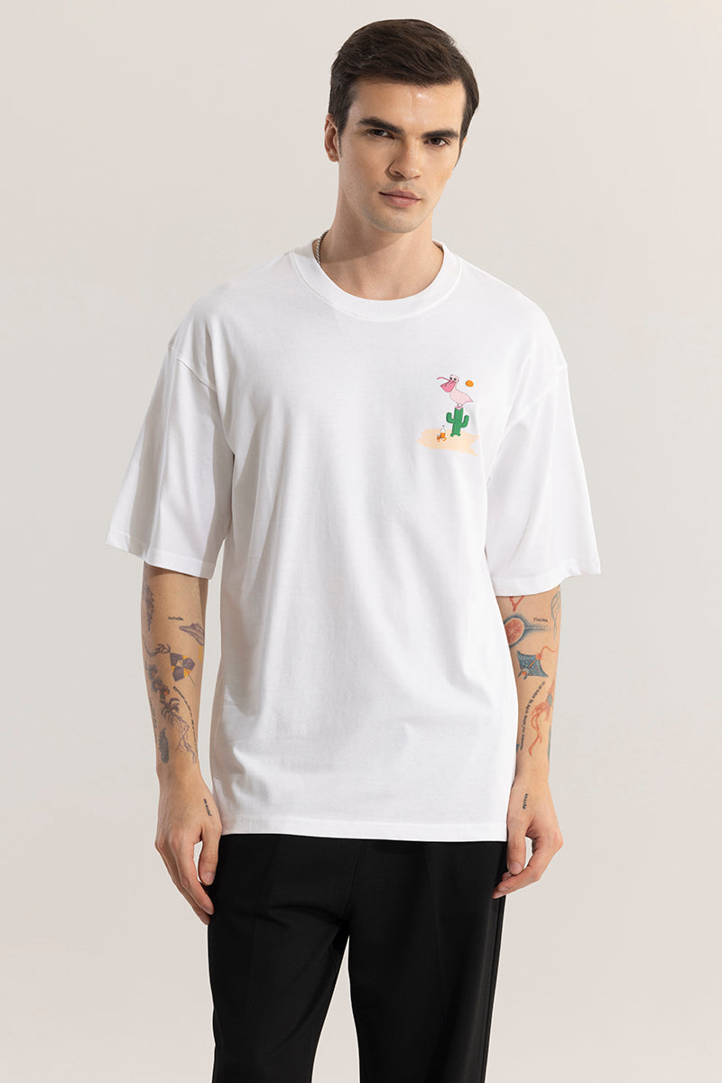 SNITCH Nights In Pacos White Oversized T-Shirt - view 6