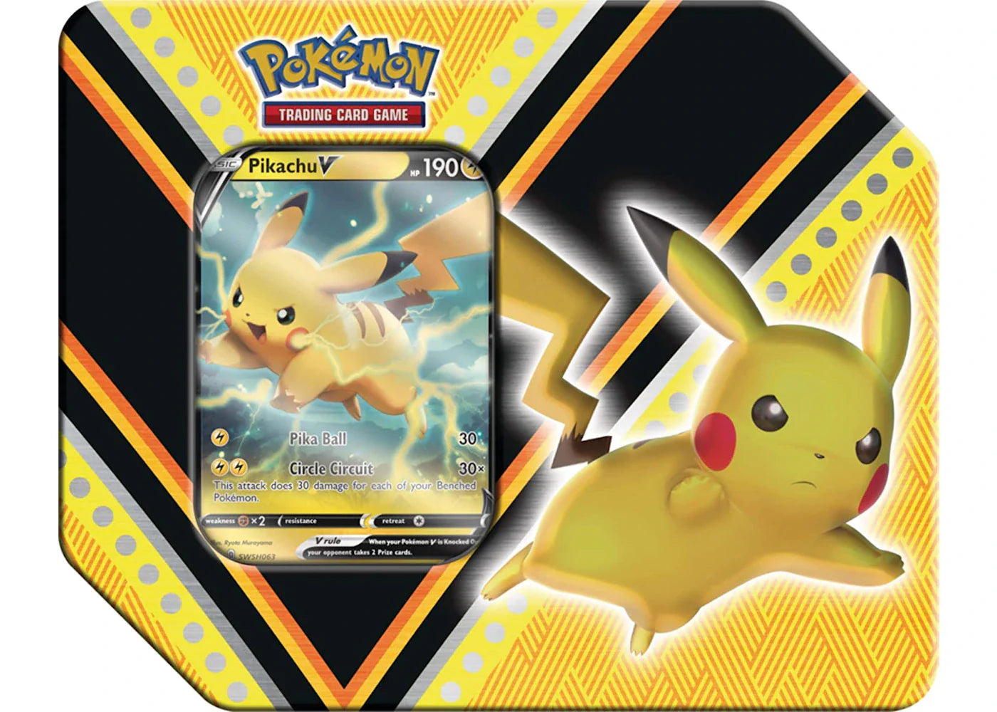 Pokémon 2020 Pokemon TCG V Powers Pikachu V Tin