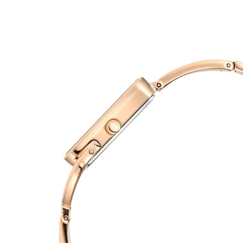 Titan Raga Power Pearls Quartz Analog Watch For Women With Mother of Pearl Dial Rose Gold Metal Strap 21mm 95223WM01F - view 4