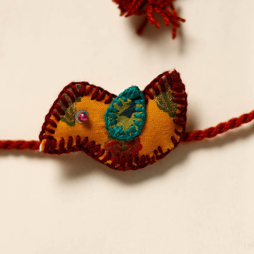 JAN SANDESH Bird - Handmade Threadwork Kids Rakhi 19 - view 2