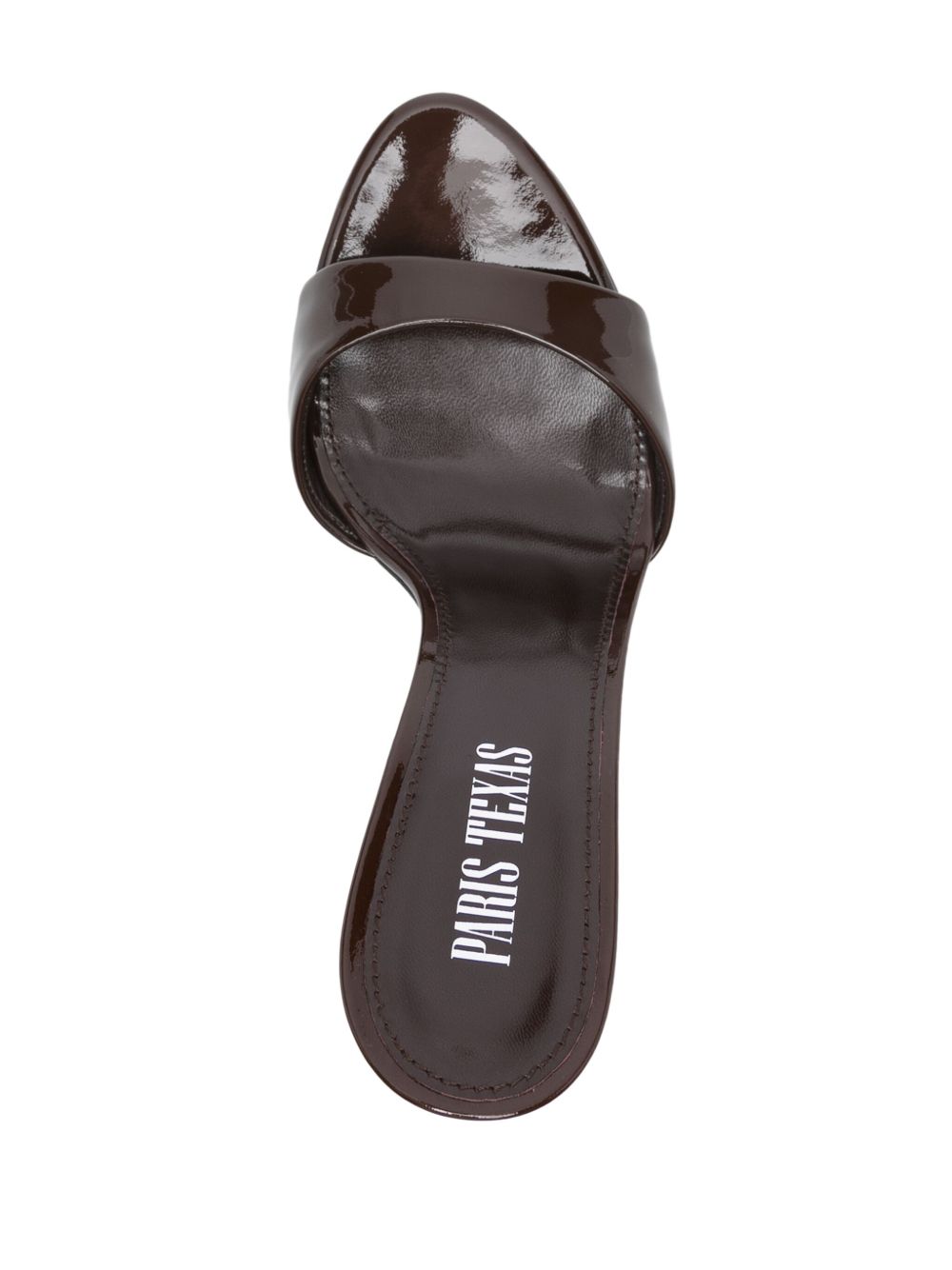 Paris Texas Sandals BROWN – Patent Calf Leather 100% - view 4