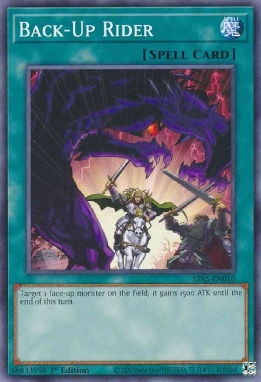 Yu-Gi-Oh! Back-Up Rider - STAS-EN010 - Common - 1st Edition