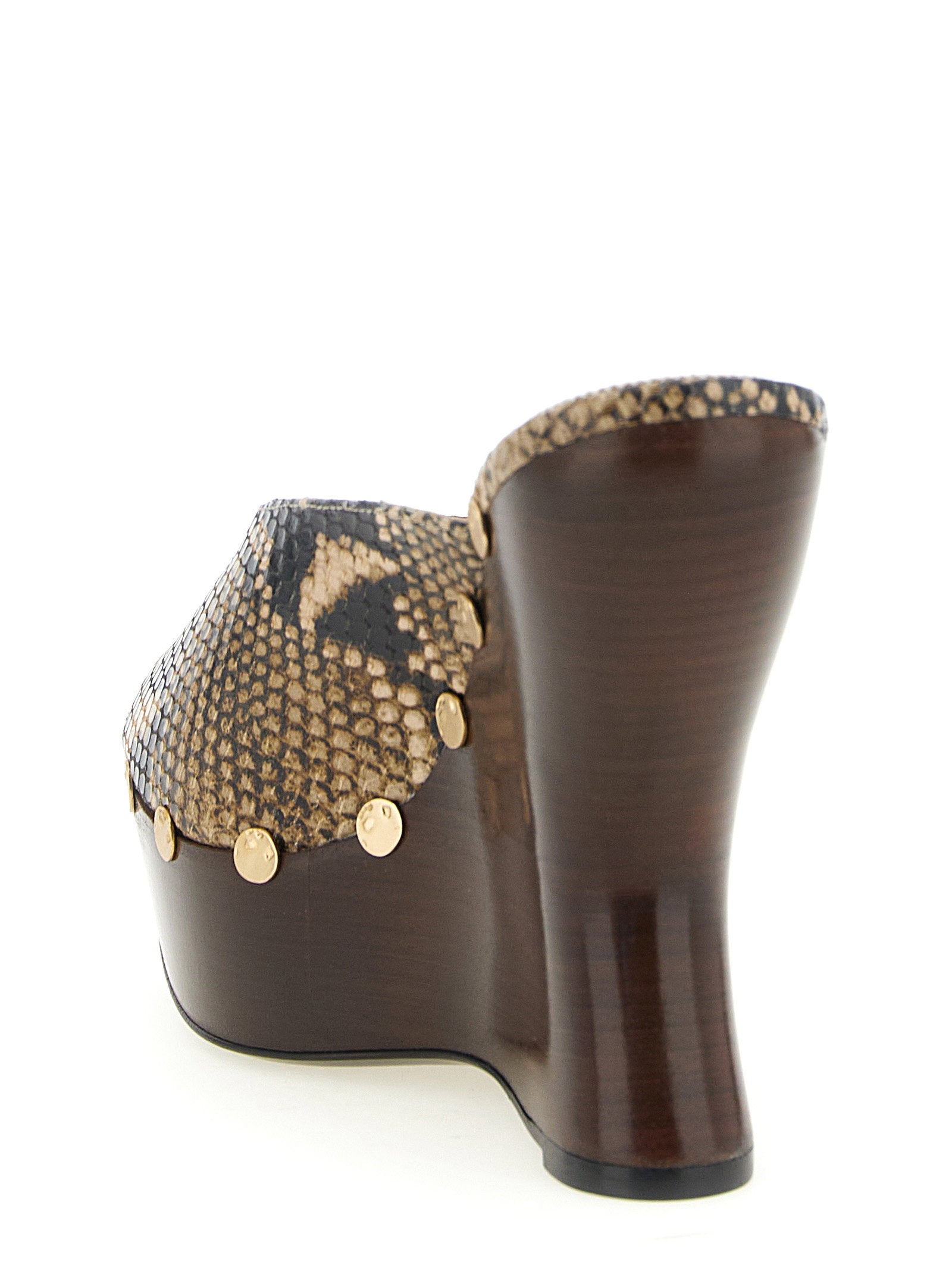 Magda Butrym Python Print Mules - view 3