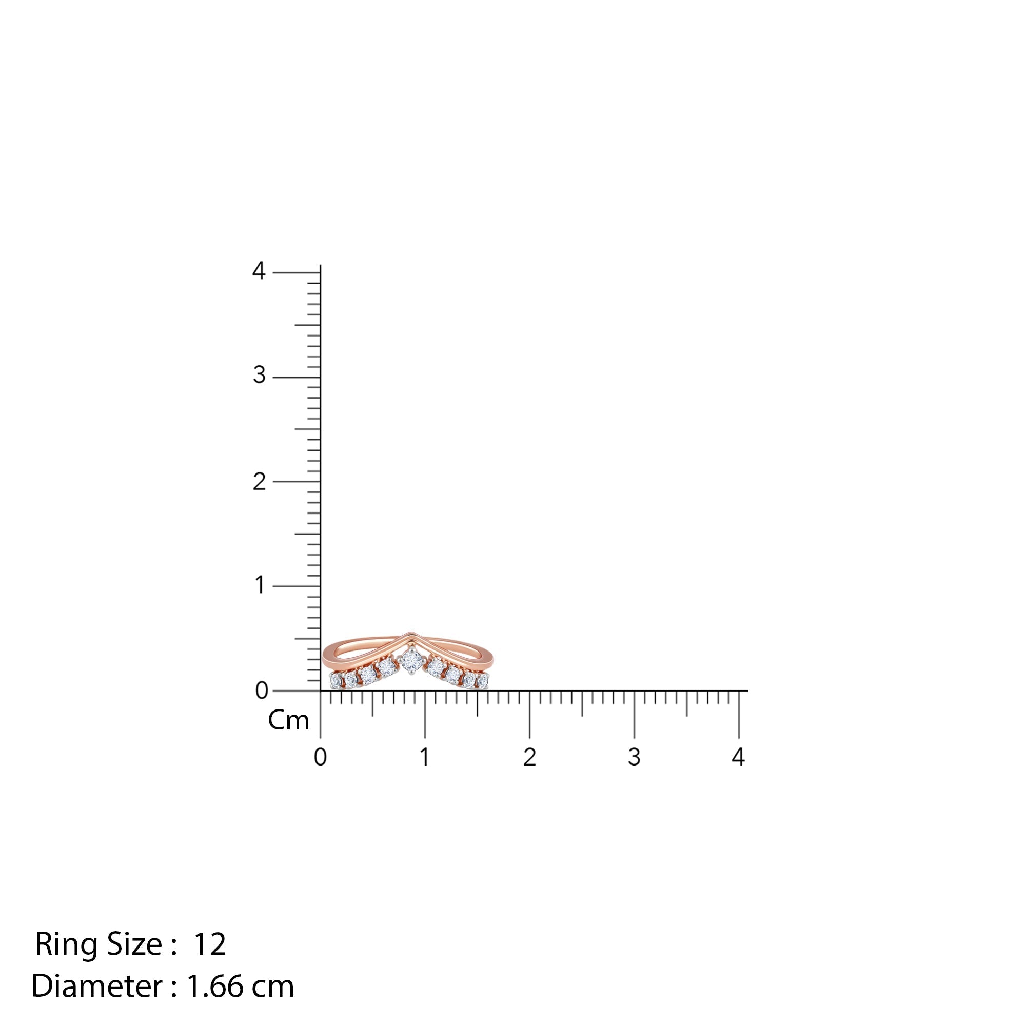 GIVA Jewellery Rose Gold Elegant Pear Diamond Ring - view 4