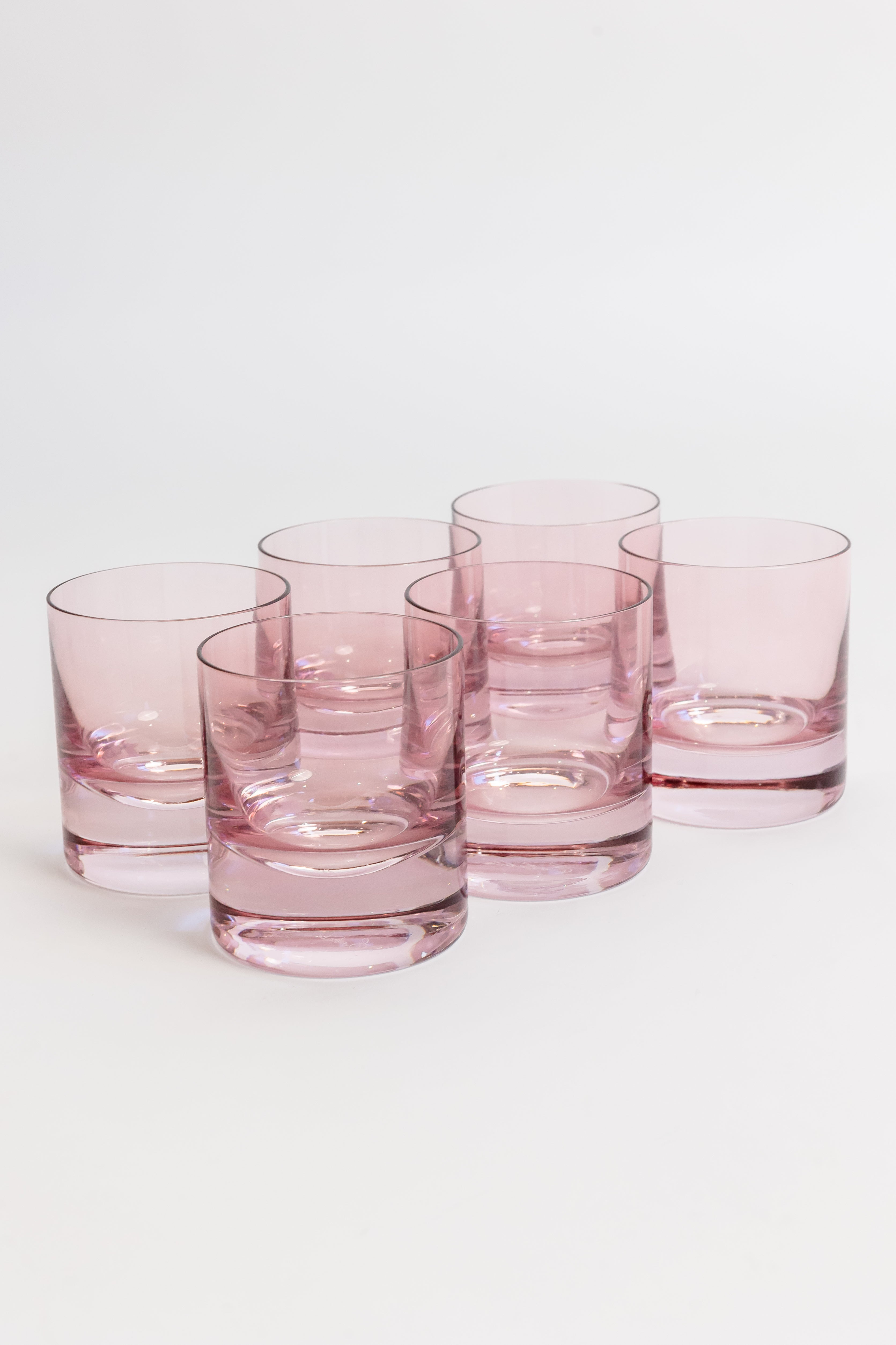 Estelle Colored Glass Estelle Colored Rocks Glass - Set of 6 {Rose) - view 2