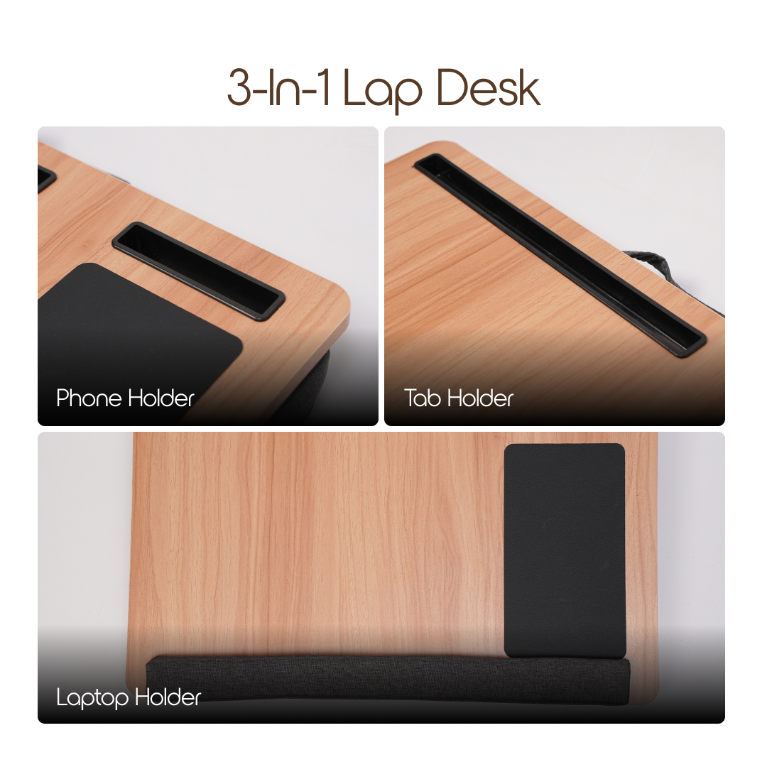 Porffitto Portable Laptop Desk With Cushion - view 3
