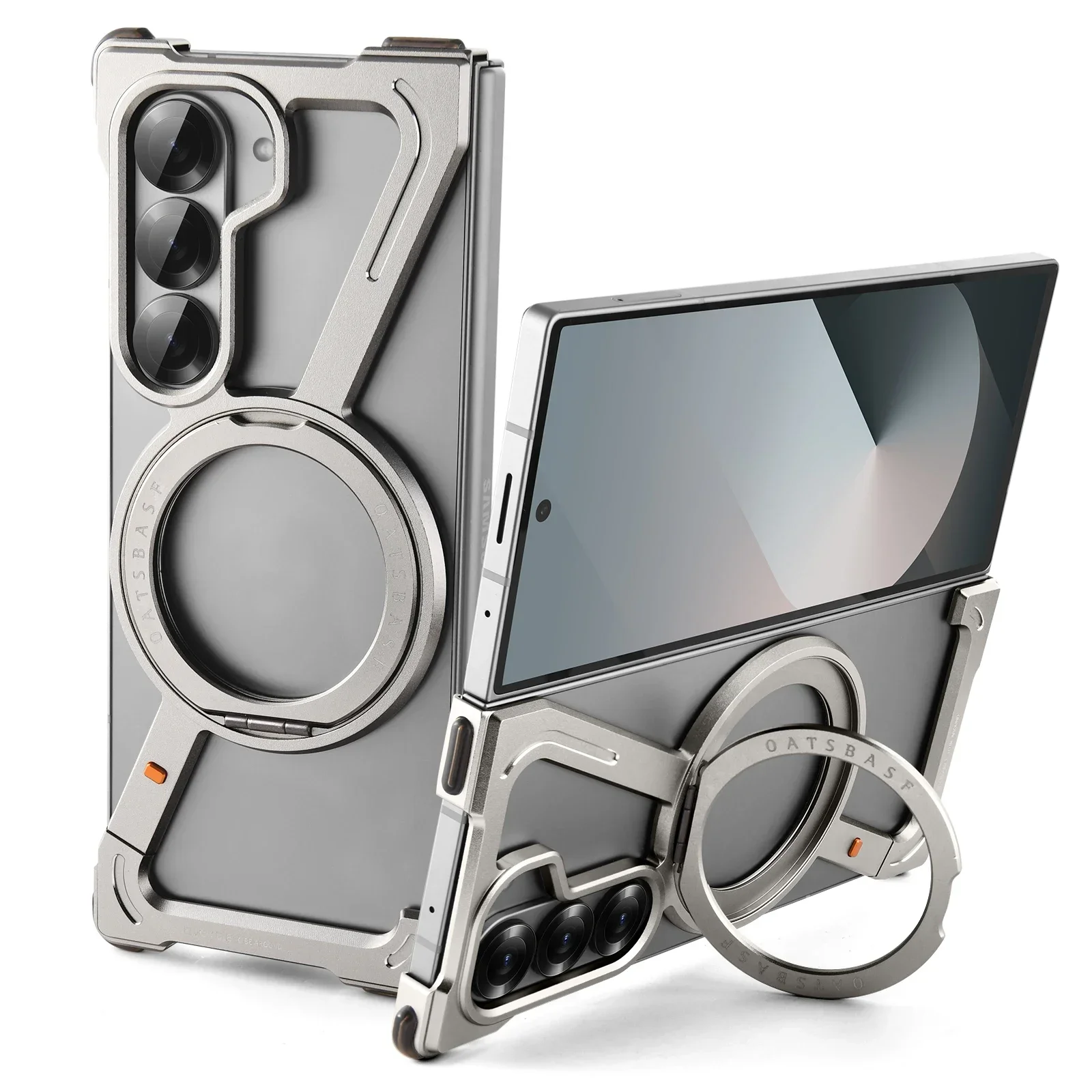 Million Cases Galaxy Z Fold Series Corner Guard Titanium Magnetic Case - view 2