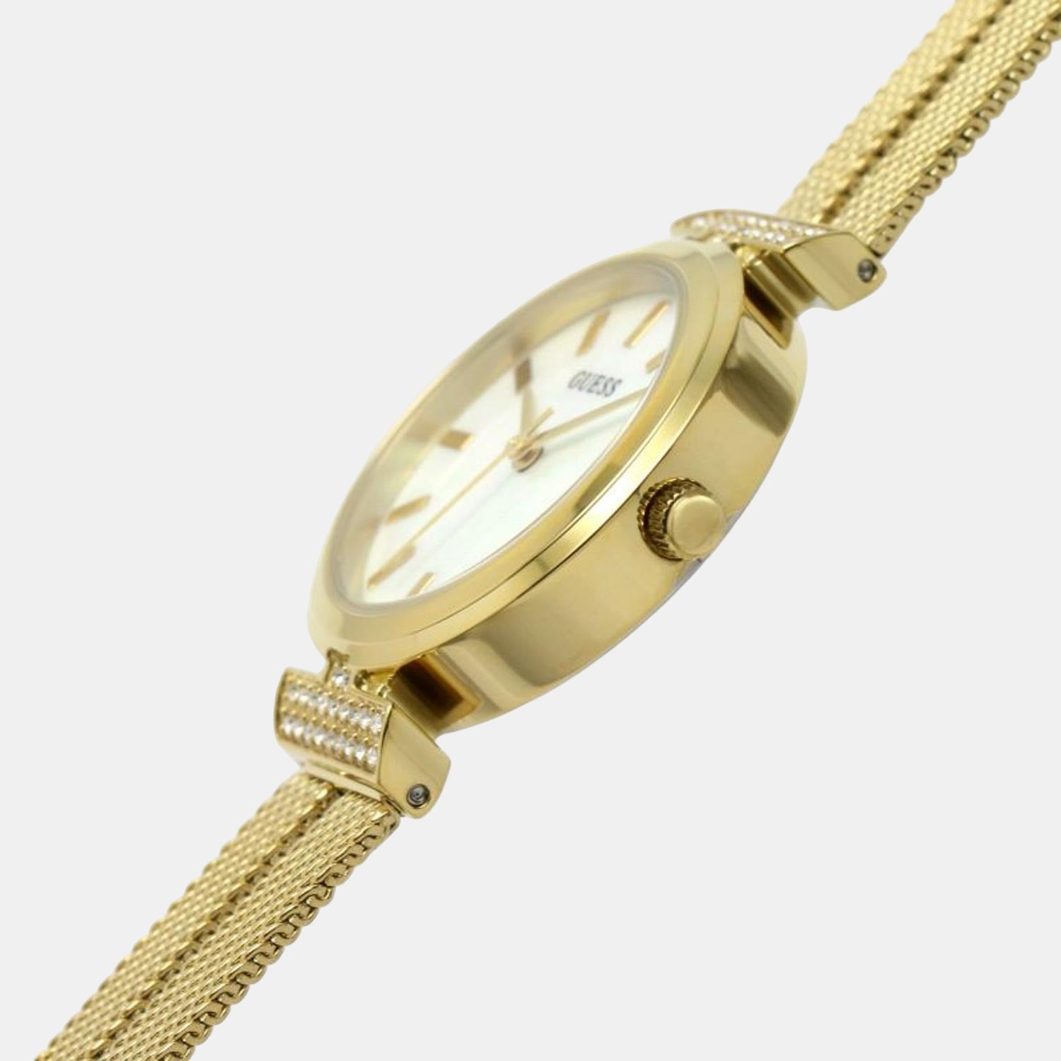 Guess Array Women Quartz Mother Of Pearl Dial Analog Stainless Steel Watch GW0471L2 - view 3