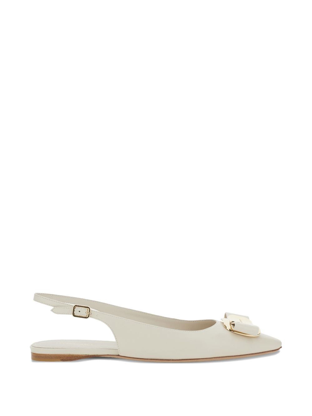 Ferragamo Zelmi buckle ballerinas – Lambskin 100%