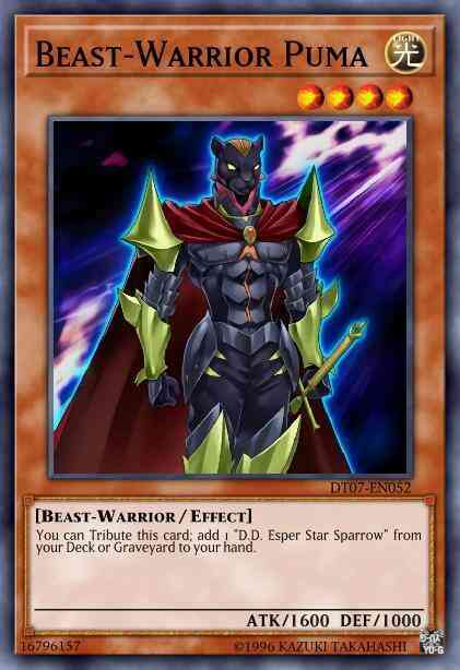 Yu-Gi-Oh! Beast-Warrior Puma - DT07-EN052 - Duel Terminal Normal Parallel Rare - Duel Terminal