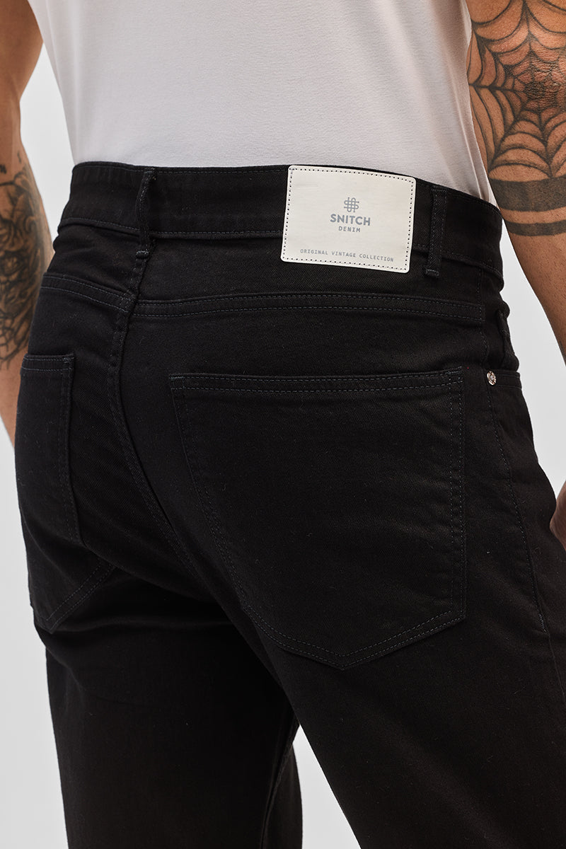 SNITCH Black Slim Fit Jeans - view 7