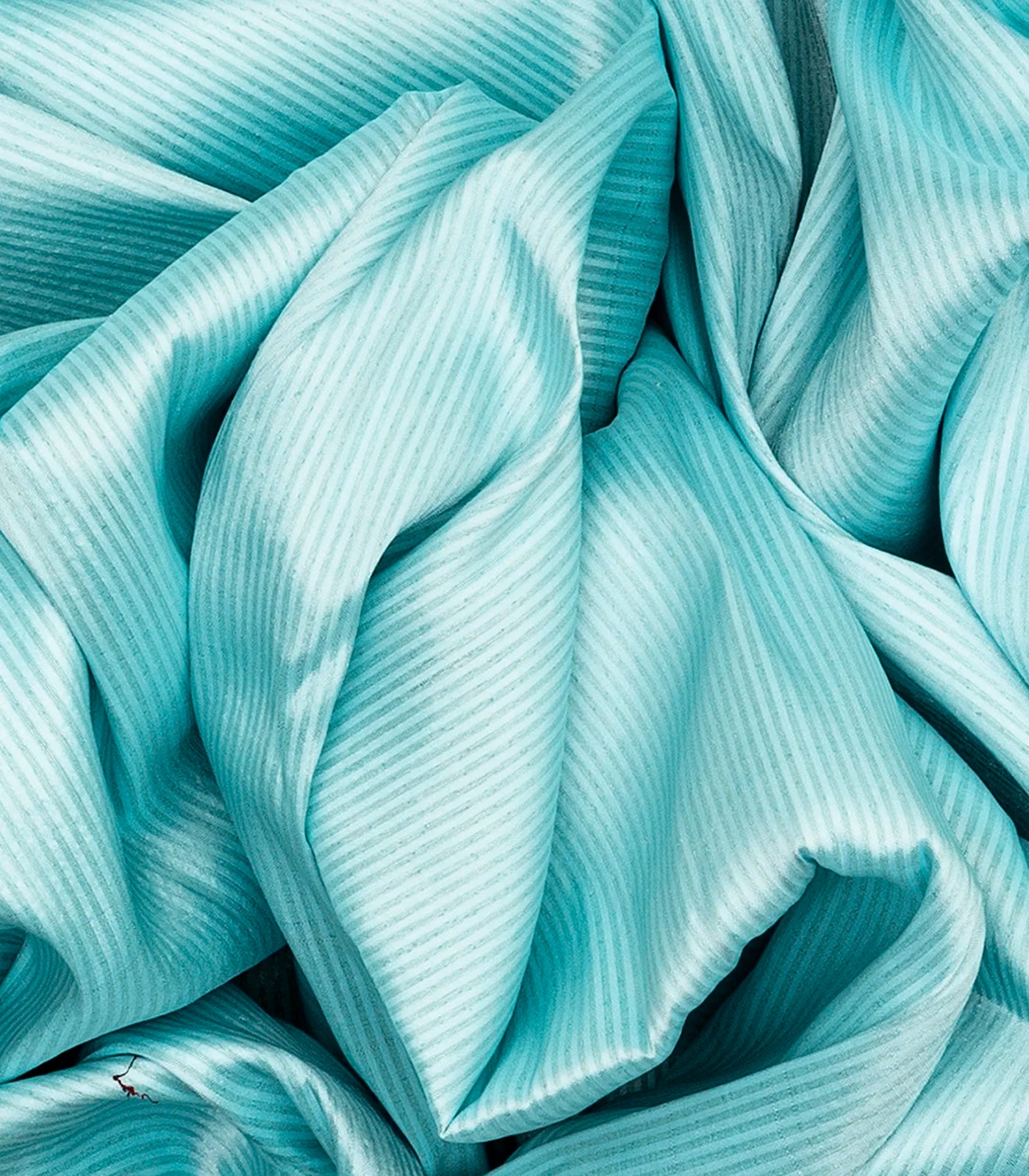 RmKV Turquoise Handloom Paithani Silk Saree With Stripes-Turquoise - view 3
