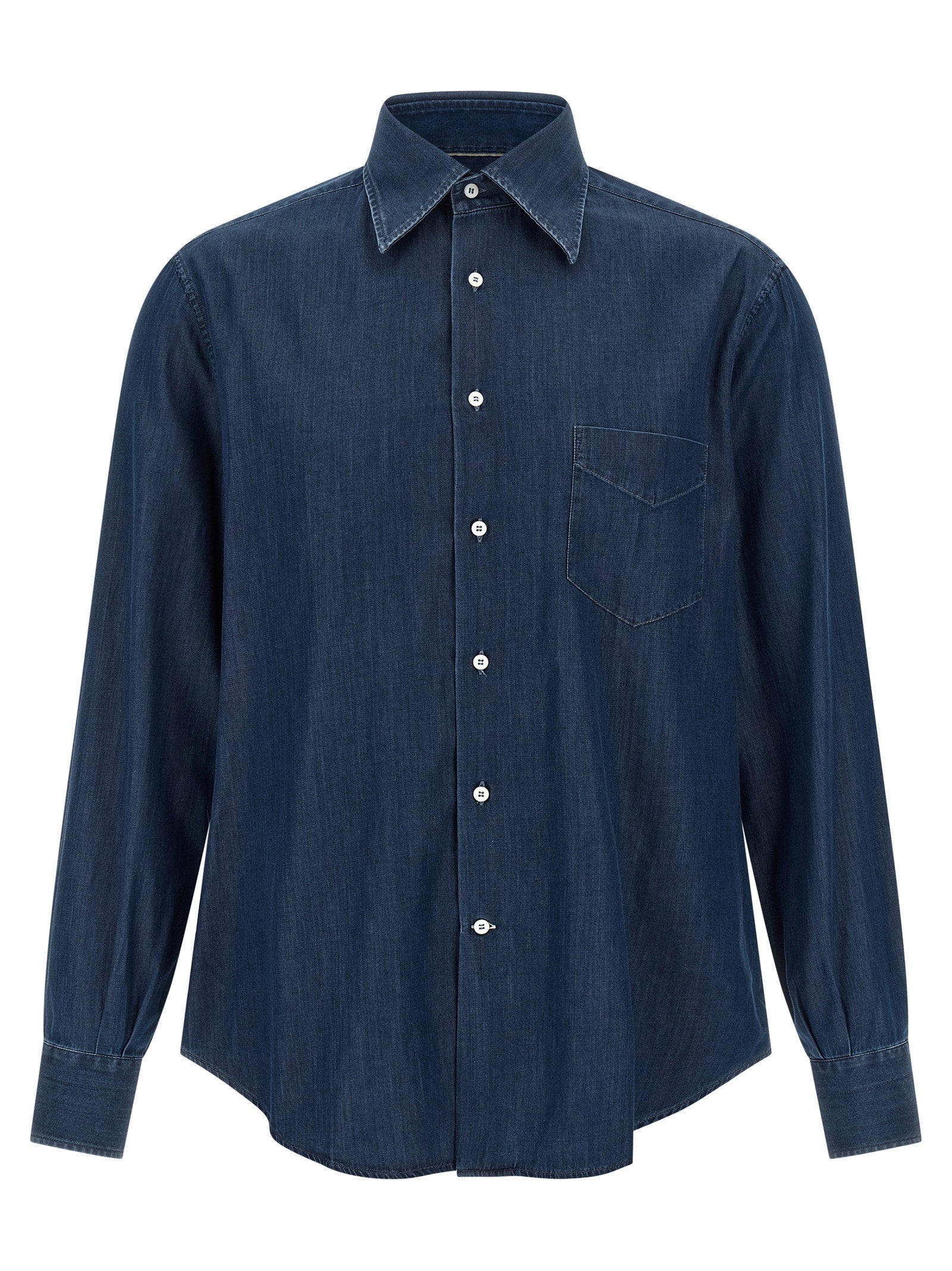 Brunello Cucinelli Lightweight Denim Shirt – 100% cotton