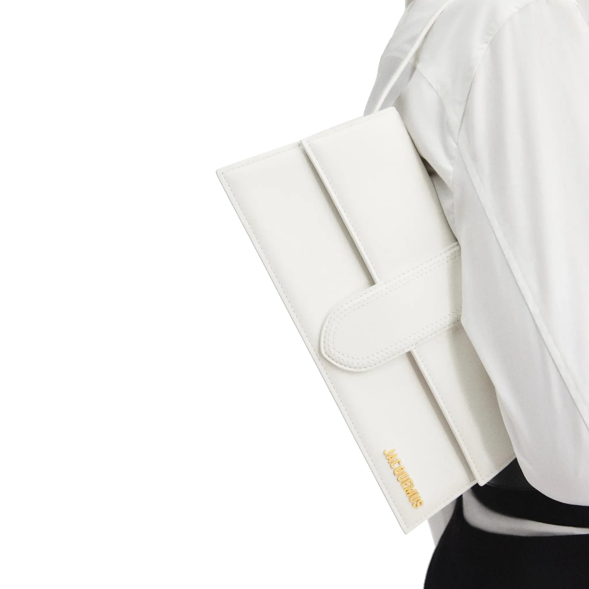 Jacquemus Le Bambino Long Flap White Shoulder Bag - view 2