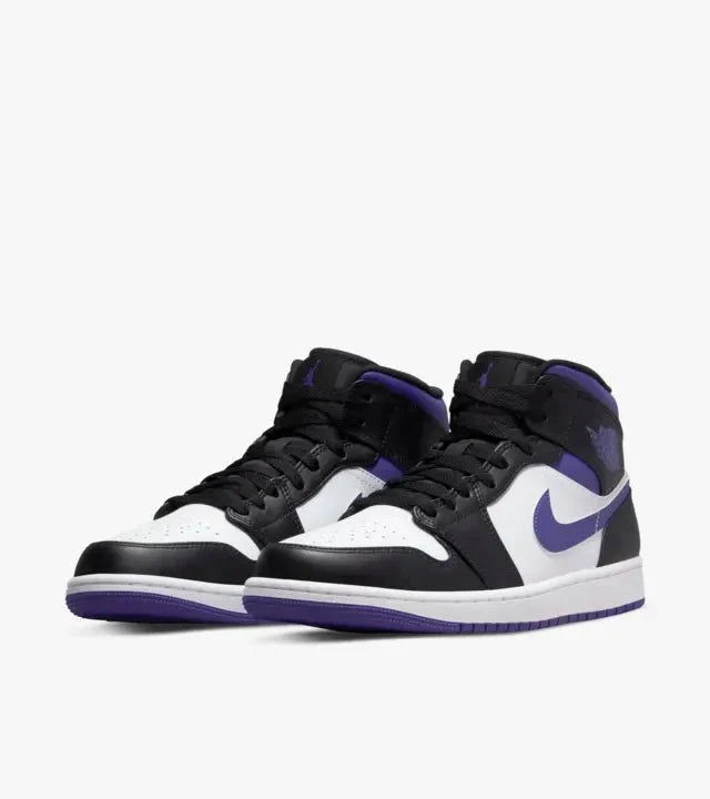 Kicks Machine Air Jordan 1 Mid Metallic Court Purple Sale - view 2