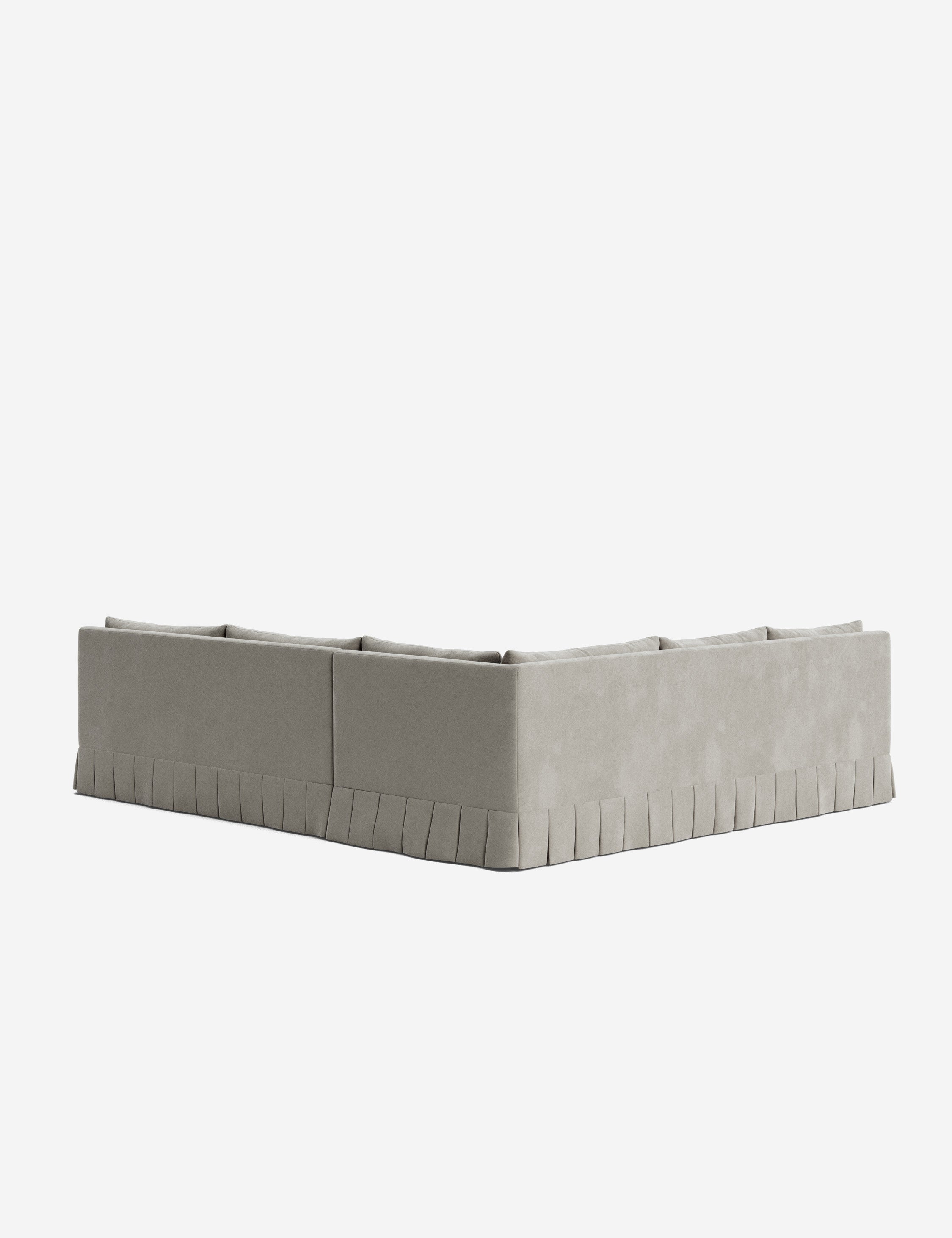 Lulu and Georgia Portola Luxe Depth Pleated Corner Sectional Sofa - view 121