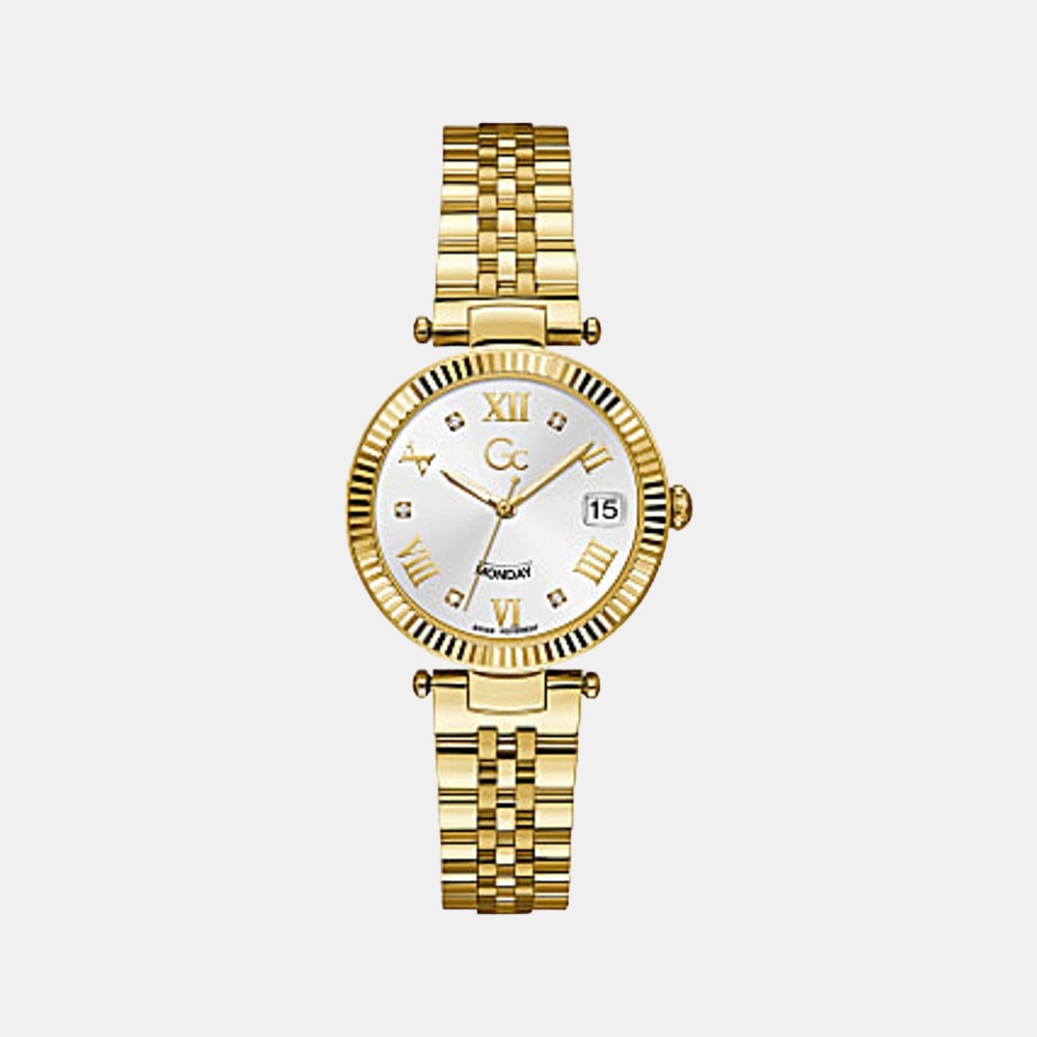 GC Flair Women Quartz White Dial Analog Stainless Steel Watch Z01004L1MF