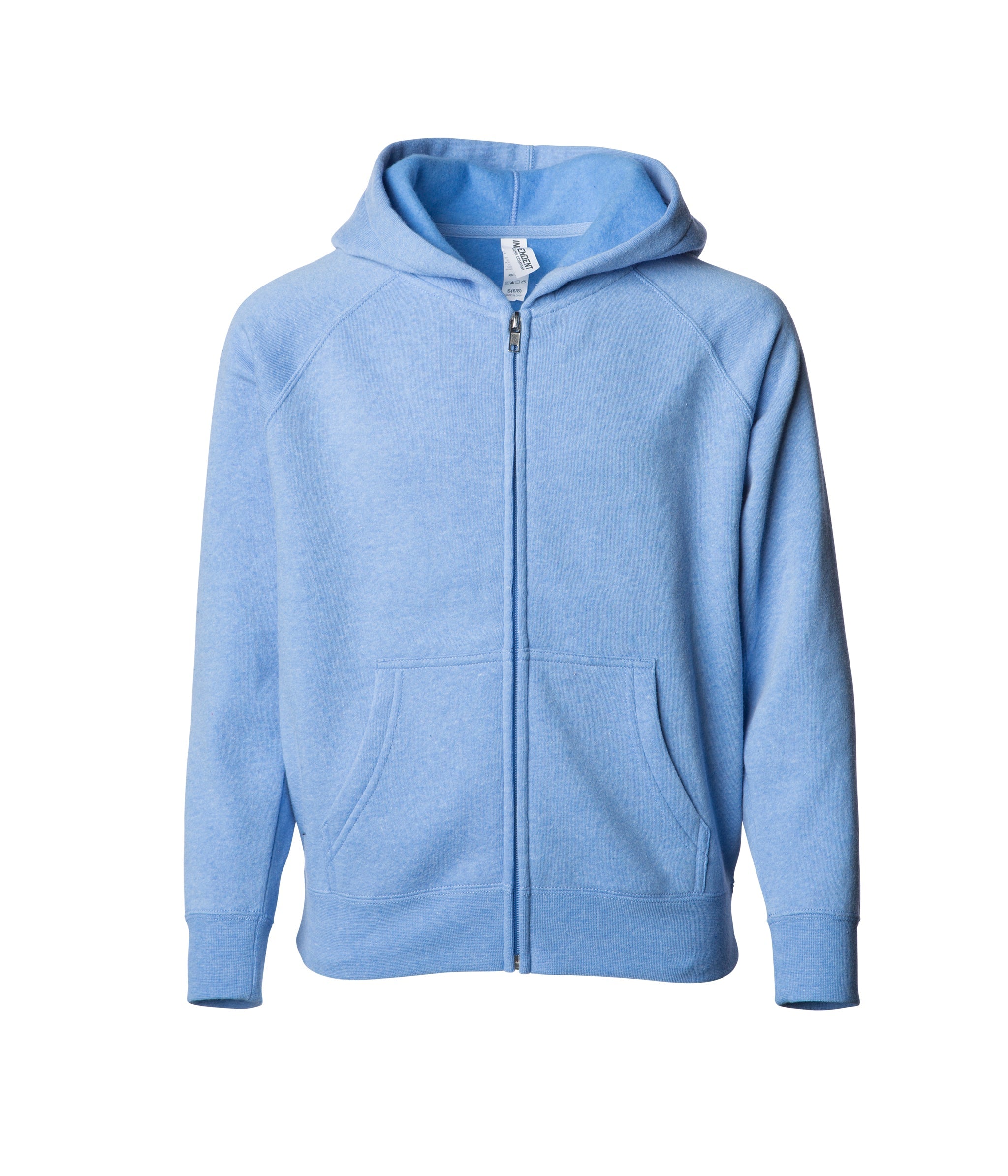 Independent Trading Company Toddler Lightweight Special Blend Raglan Zip Hood - view 4