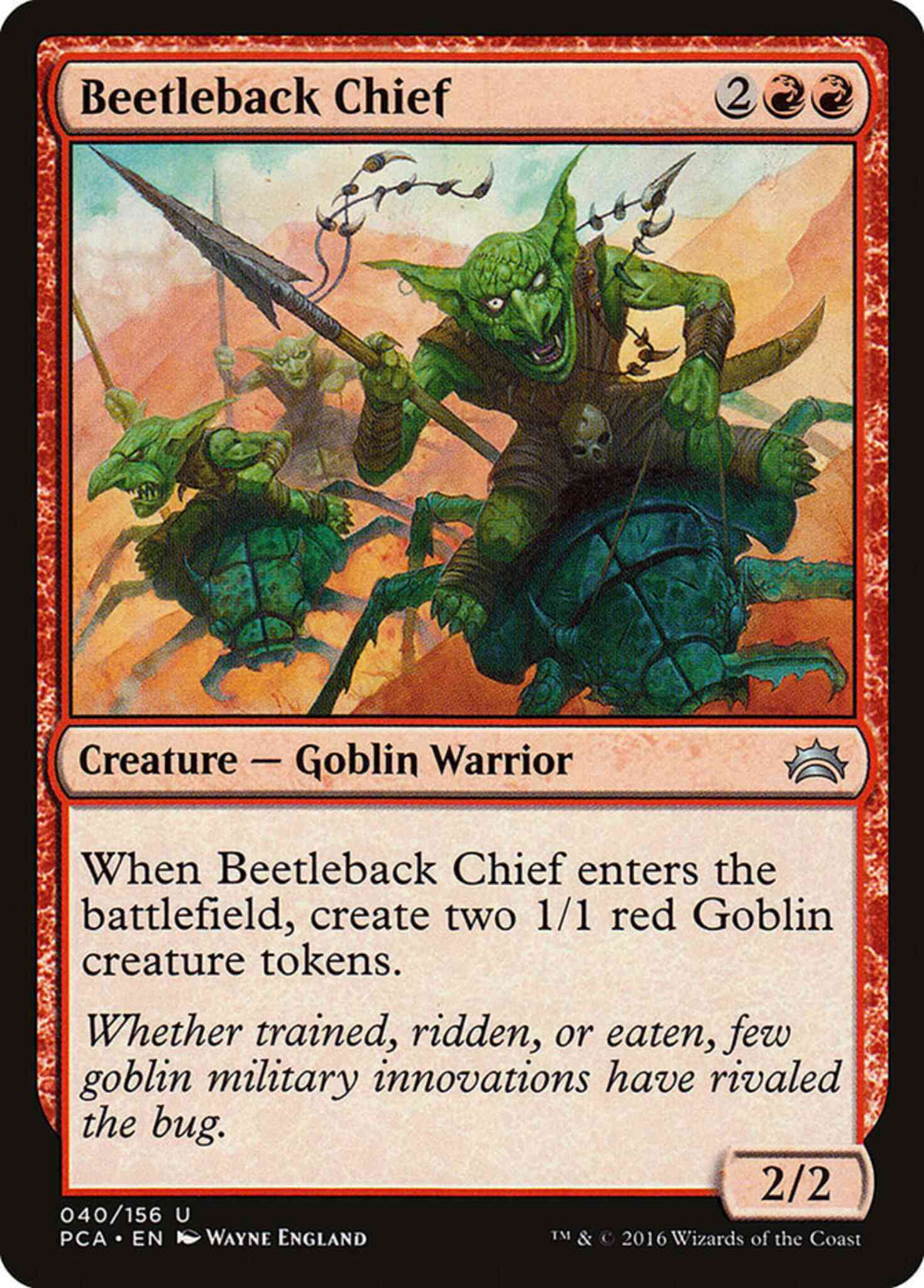 Beetleback chief 40 – Magic Beetleback Chief [40] [Planechase Anthology] [Non-Foil]