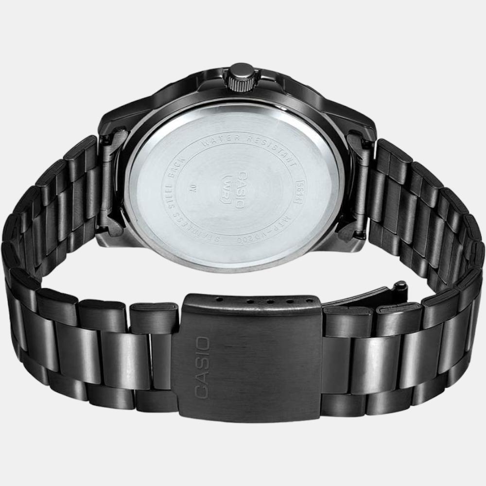 Casio Enticer Men Quartz Black Dial Chronograph Stainless Steel Watch A2070 - view 4