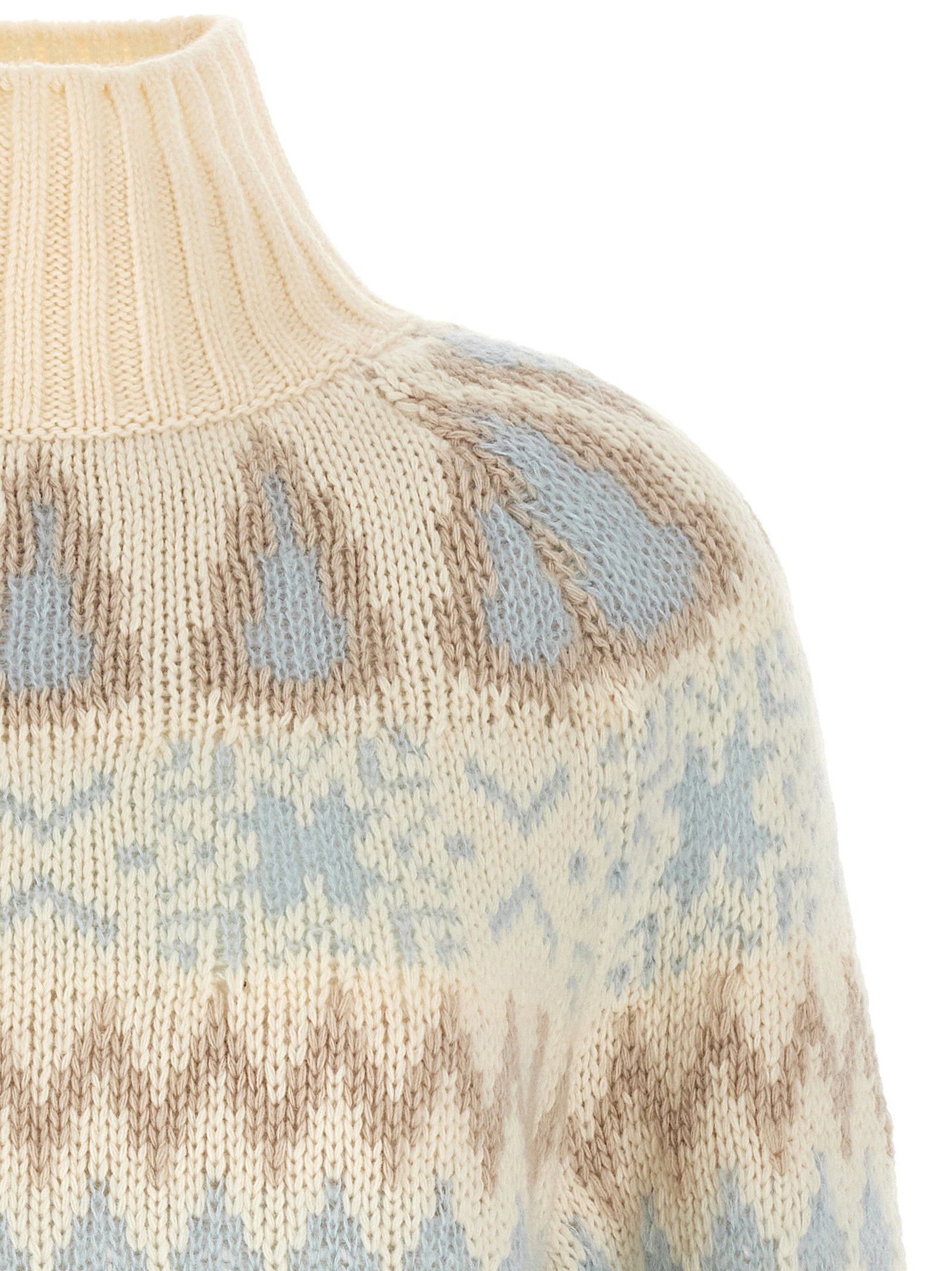 Herno Wool And Cashmere Sweater With Intarsia - view 3