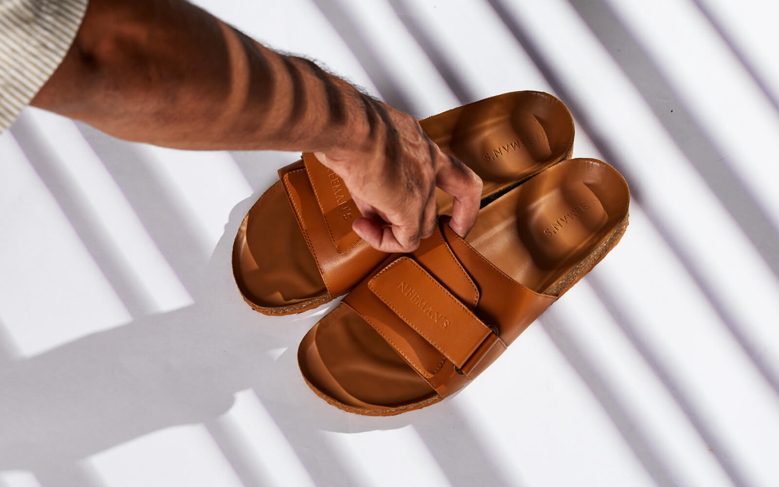 Neeman's Cork Slides : Tan - view 3