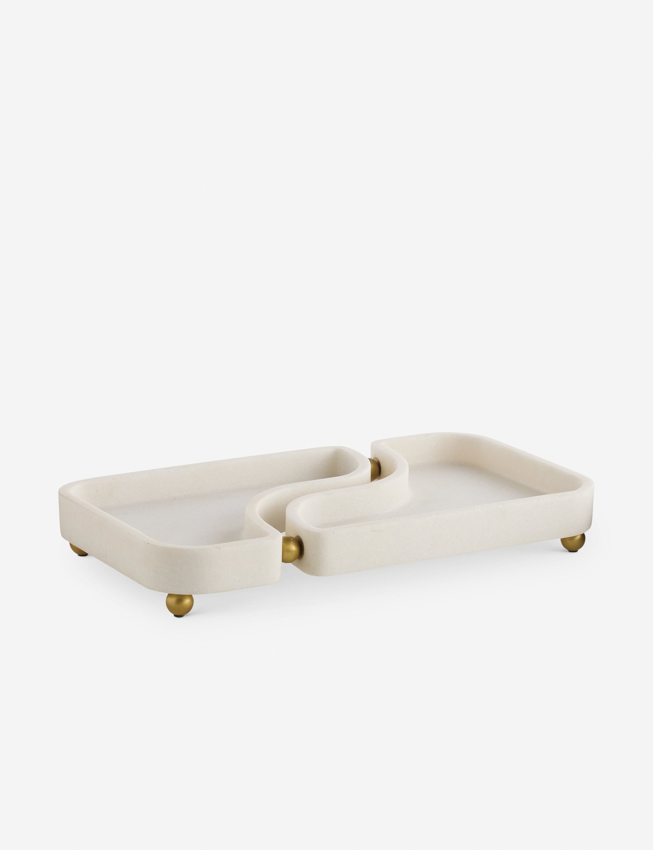 Lulu and Georgia Lily Tray by Arteriors – Ivory - view 2