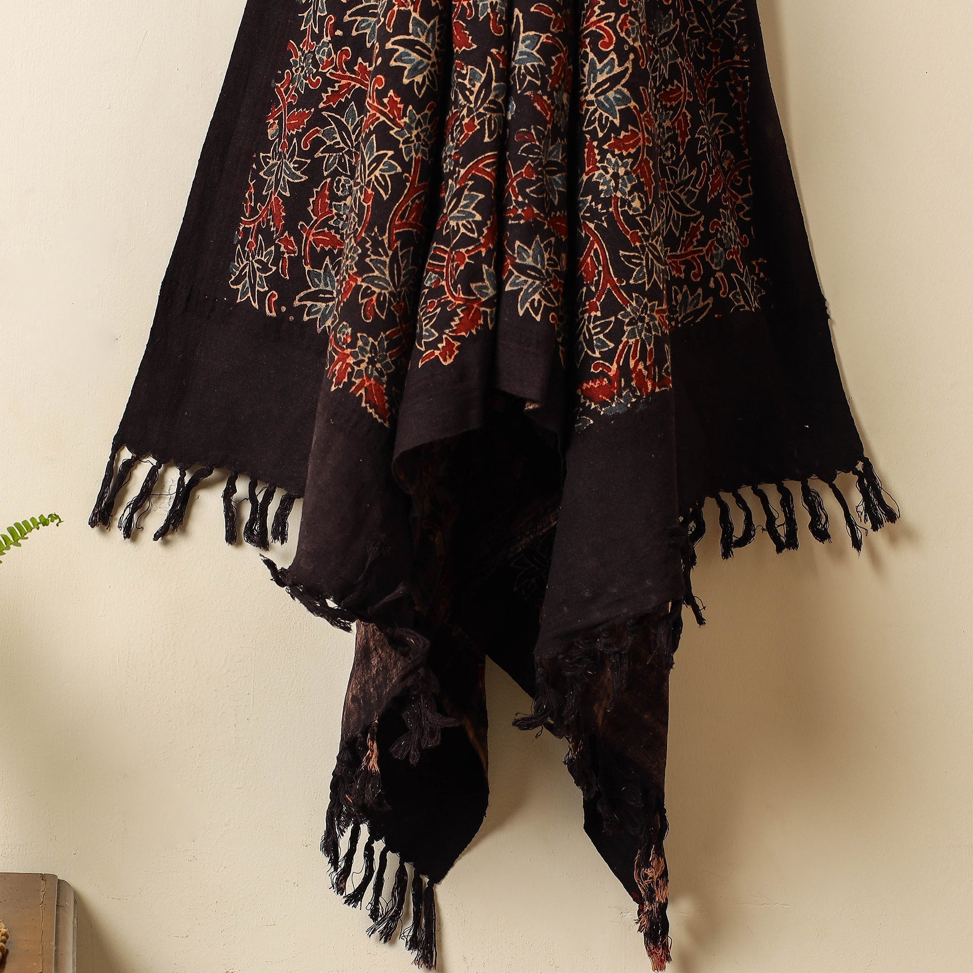 KACHCHH JI CHHAAP Black - Block Print Cotton Ajrakh Handloom Towel - view 2