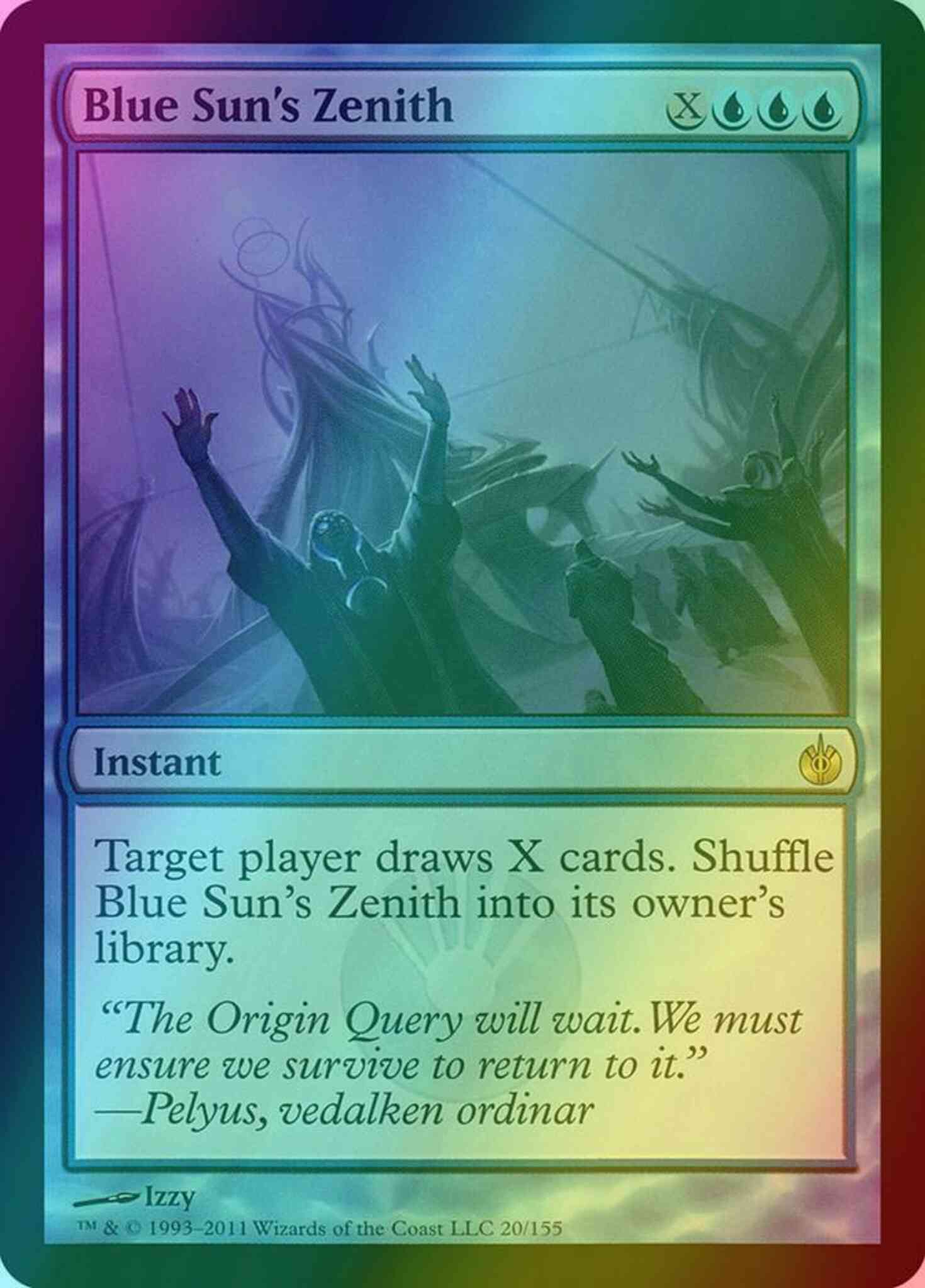 Zenith 20 mirrodin – Magic Blue Sun's Zenith [20] [Mirrodin Besieged] [Foil]
