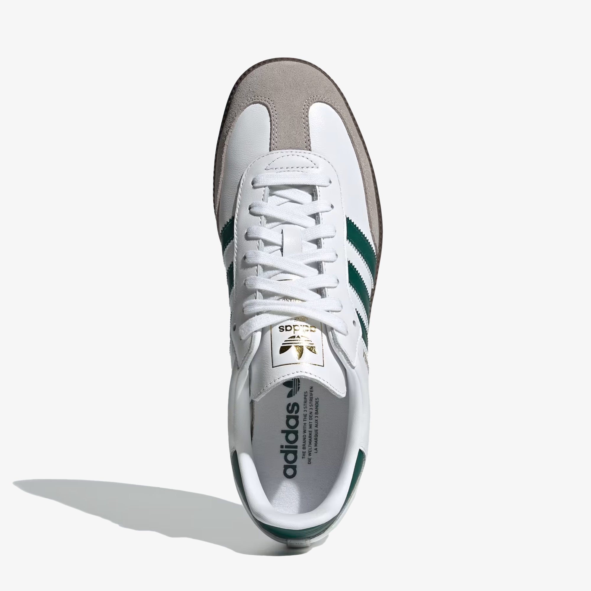 Adidas Originals | Samba Og { Cloud White/green/clear Granite - view 2